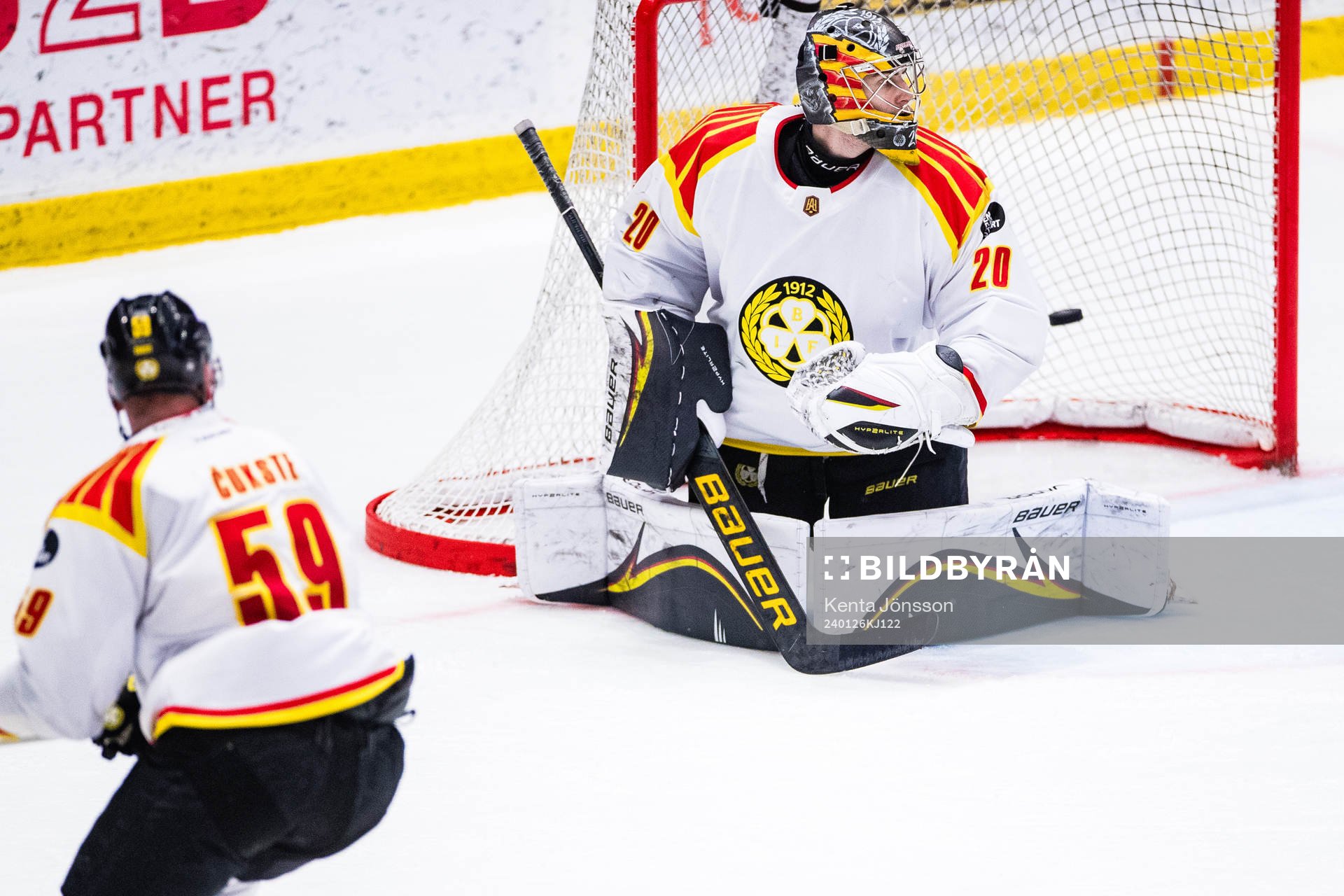 Brynäs målvakt Damian Clara slipper in 3-0 av