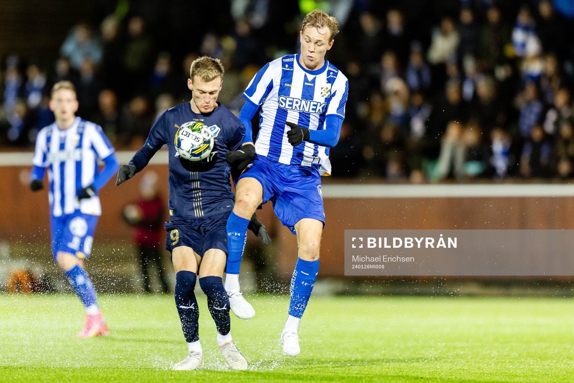 Halmstads Viktor Granath och IFK Göteborgs Adam Carlén