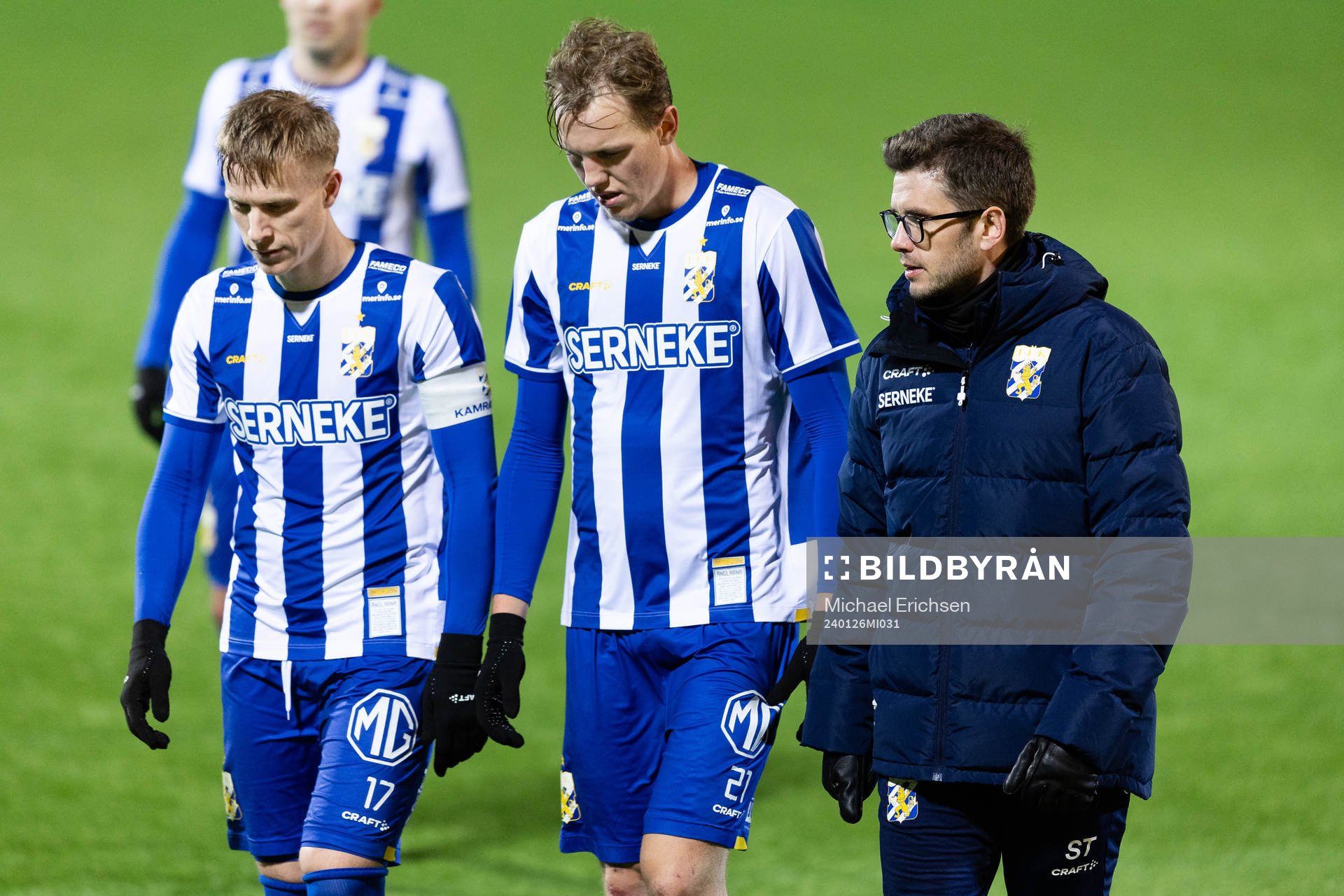 IFK Göteborgs Oscar Wendt, Adam Carlén  och assisterande