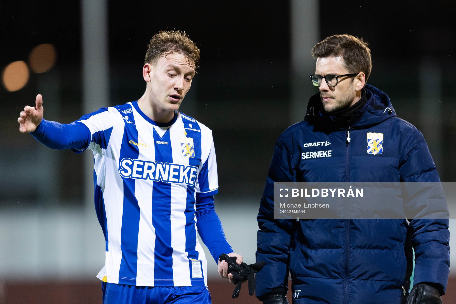 IFK Göteborgs Sebastian Hausner och assisterande tränare