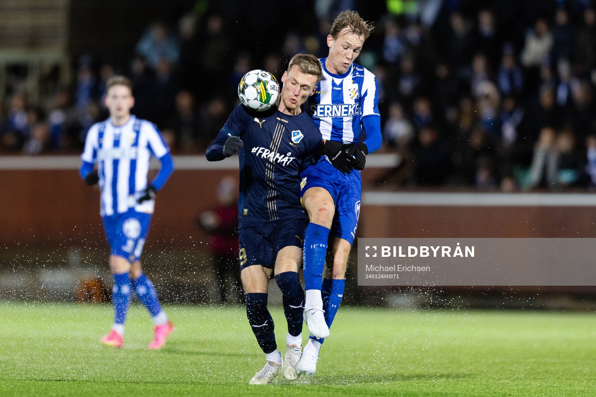 Halmstads Viktor Granath och IFK Göteborgs Adam Carlén