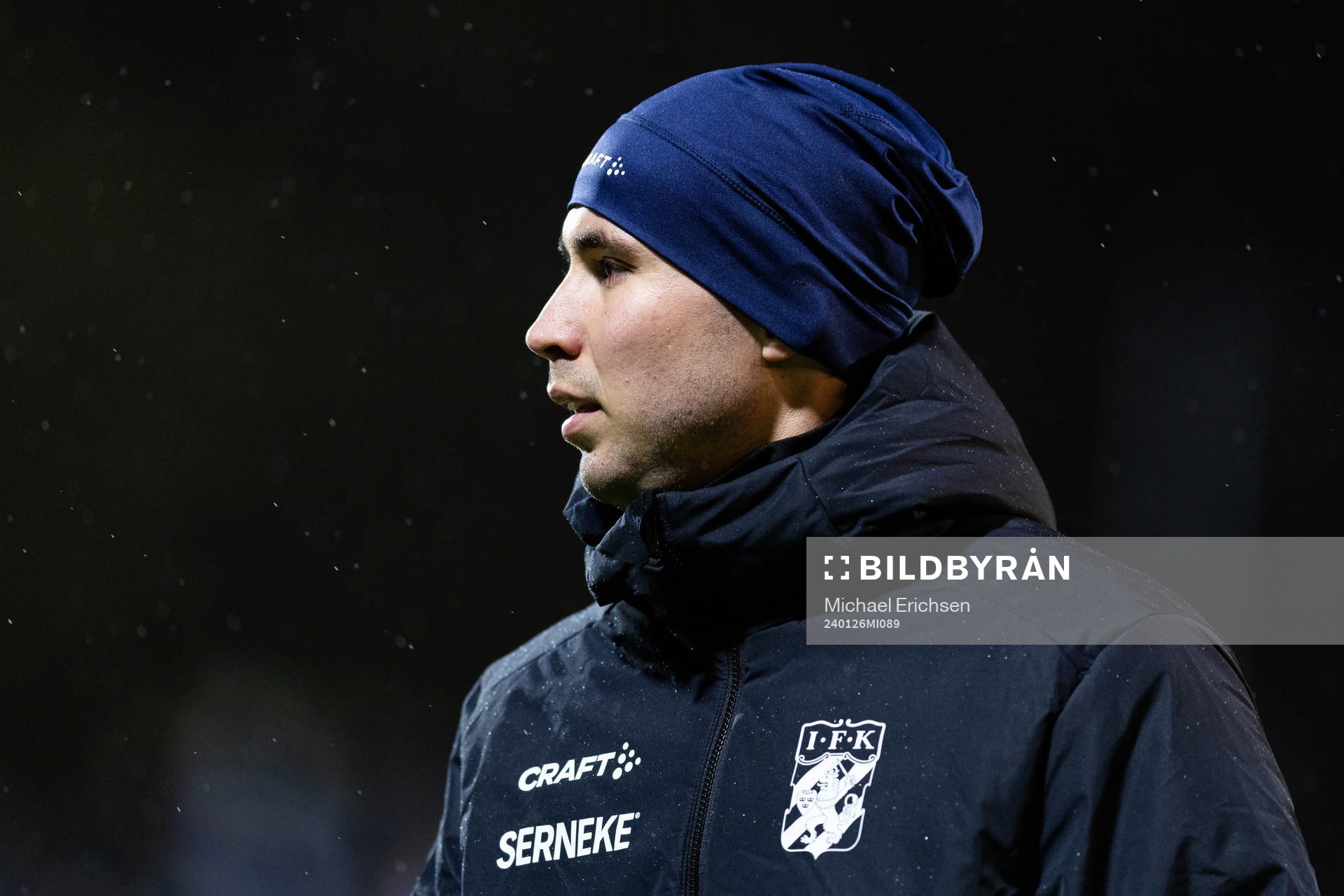 IFK Göteborgs Anders Trondsen innan träningsmatchen i