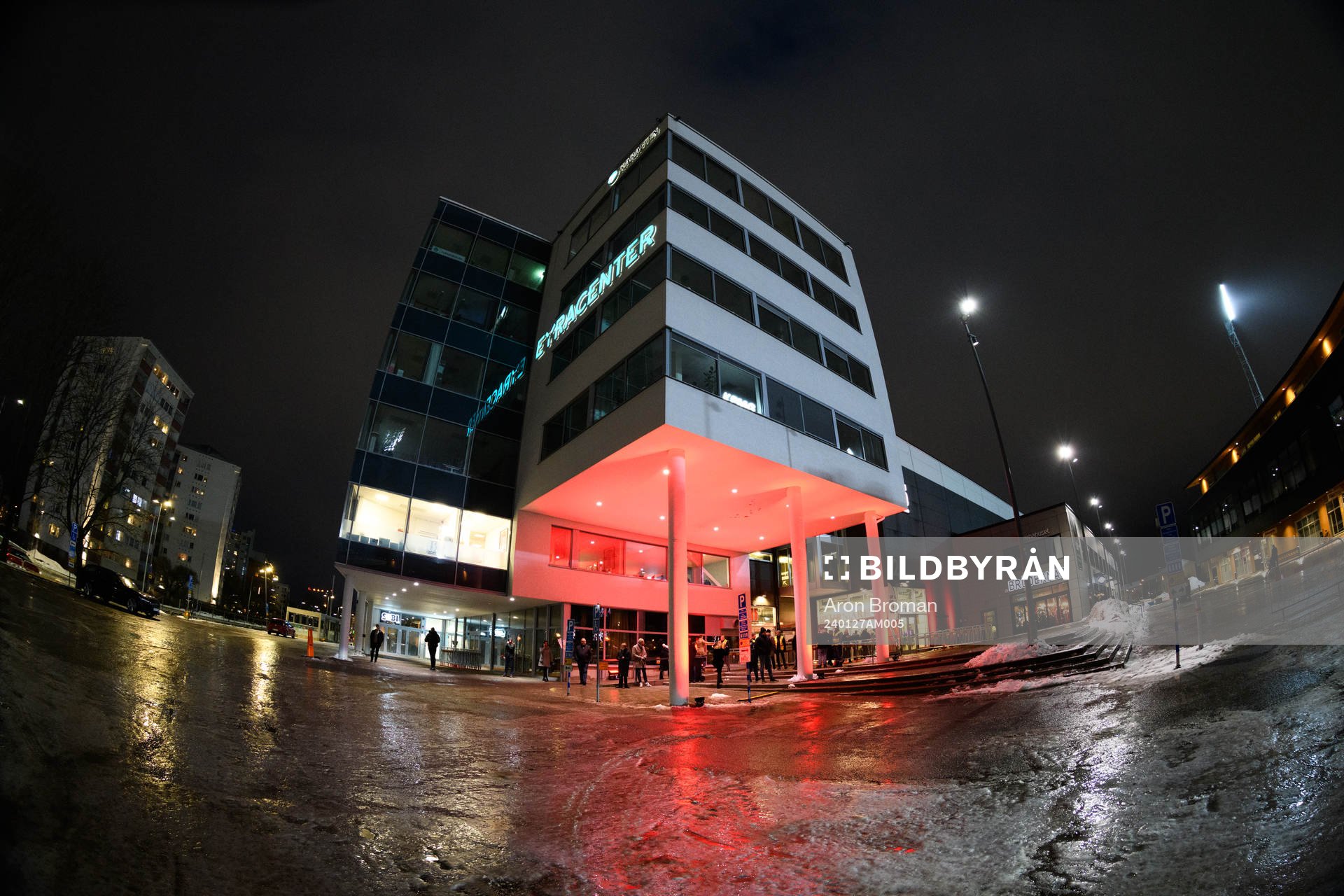 Exteriör vy av Behrn Arena