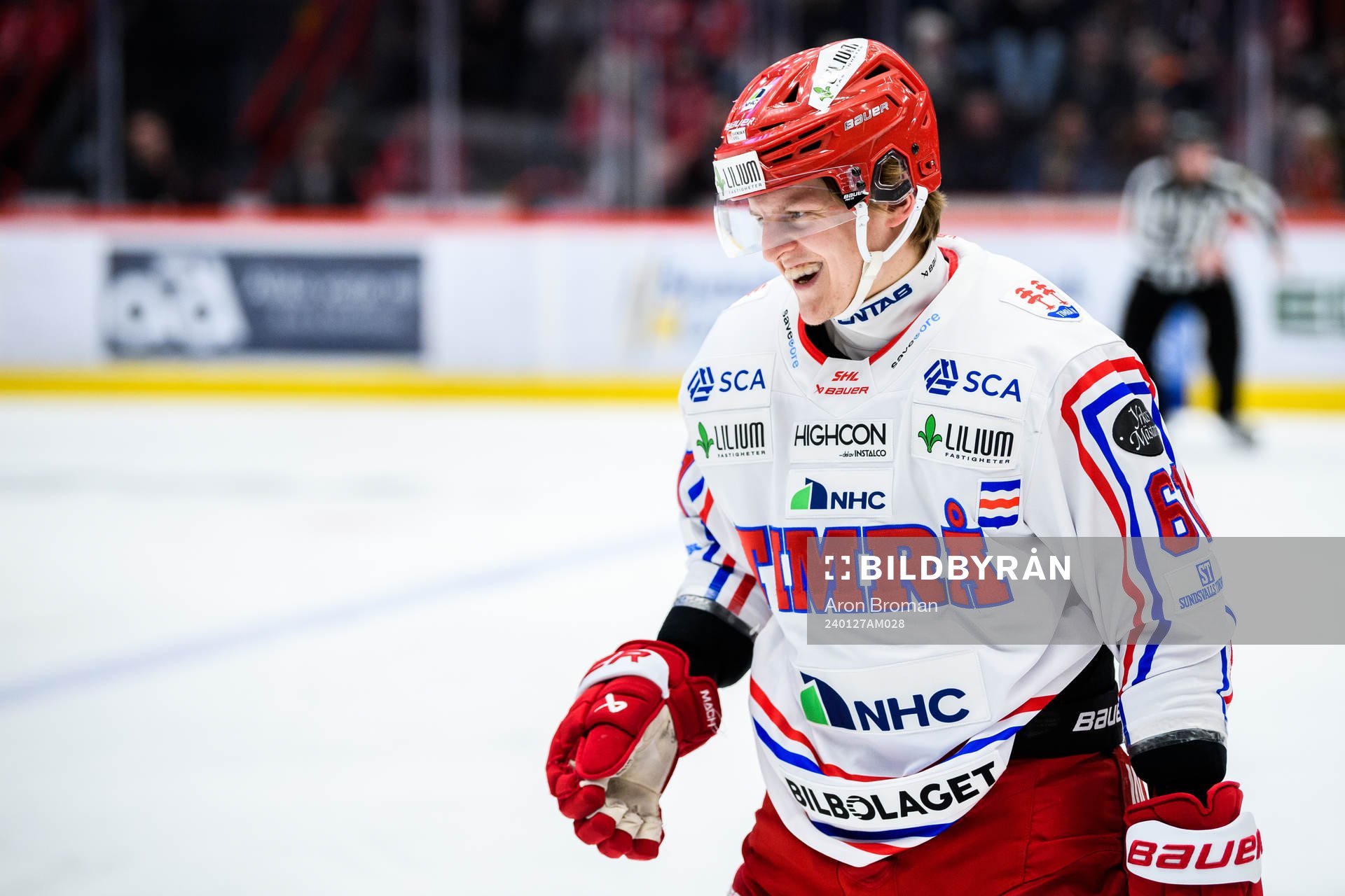 Timrås Axel Rindell jublar