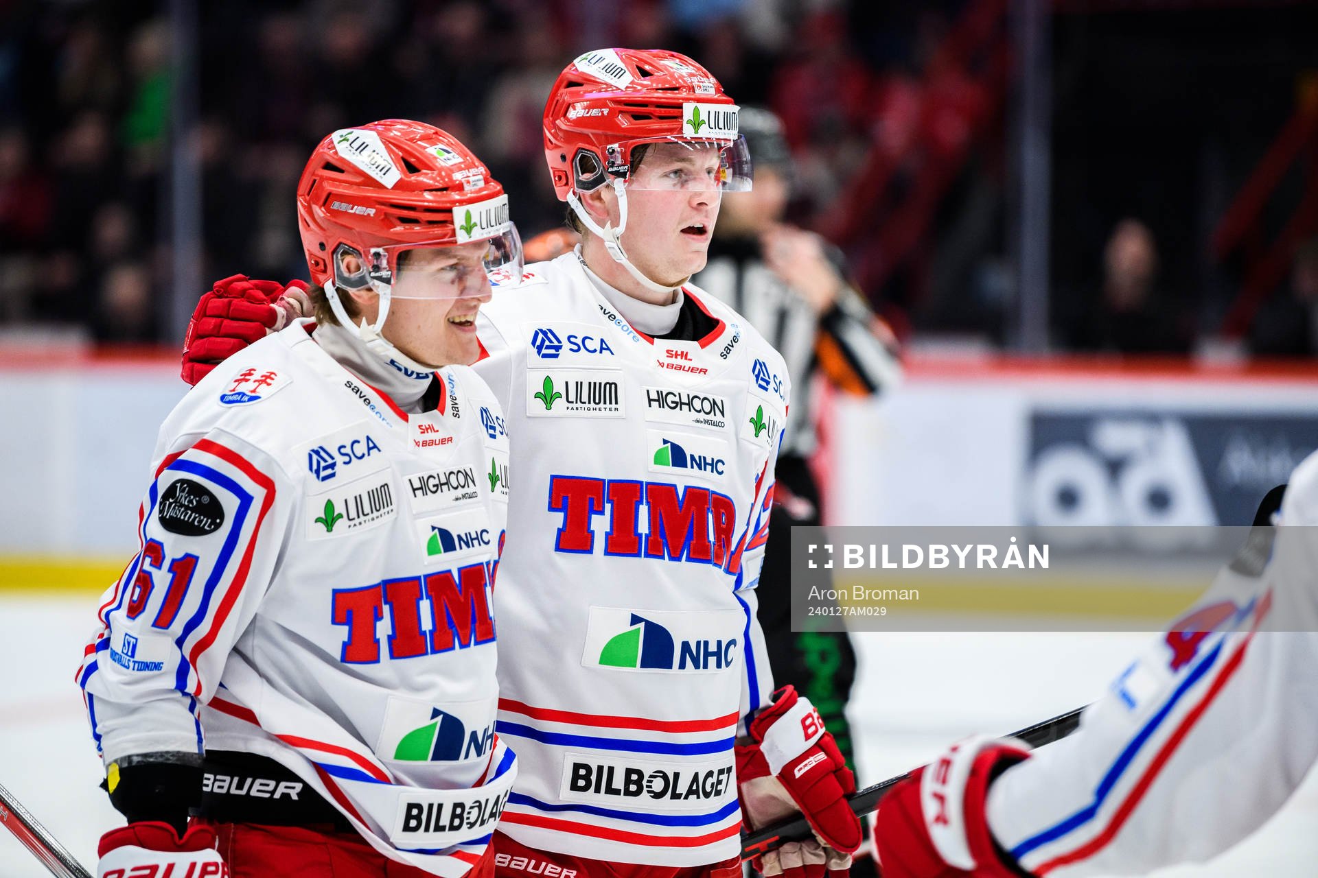Timrås Axel Rindell jublar