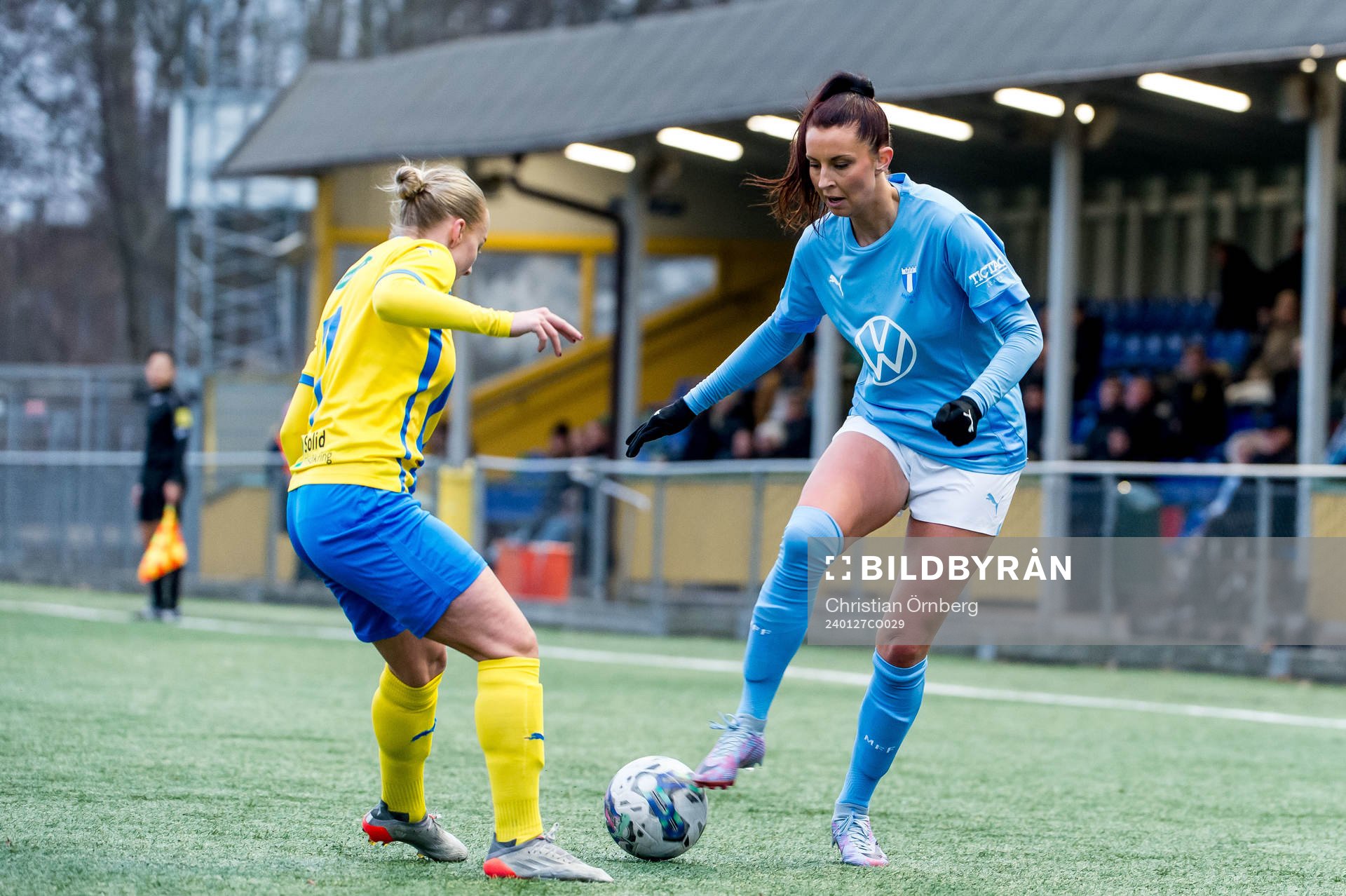 Malmö FFs Malin Gunnarsson och Eskilsminnes Alva Hed