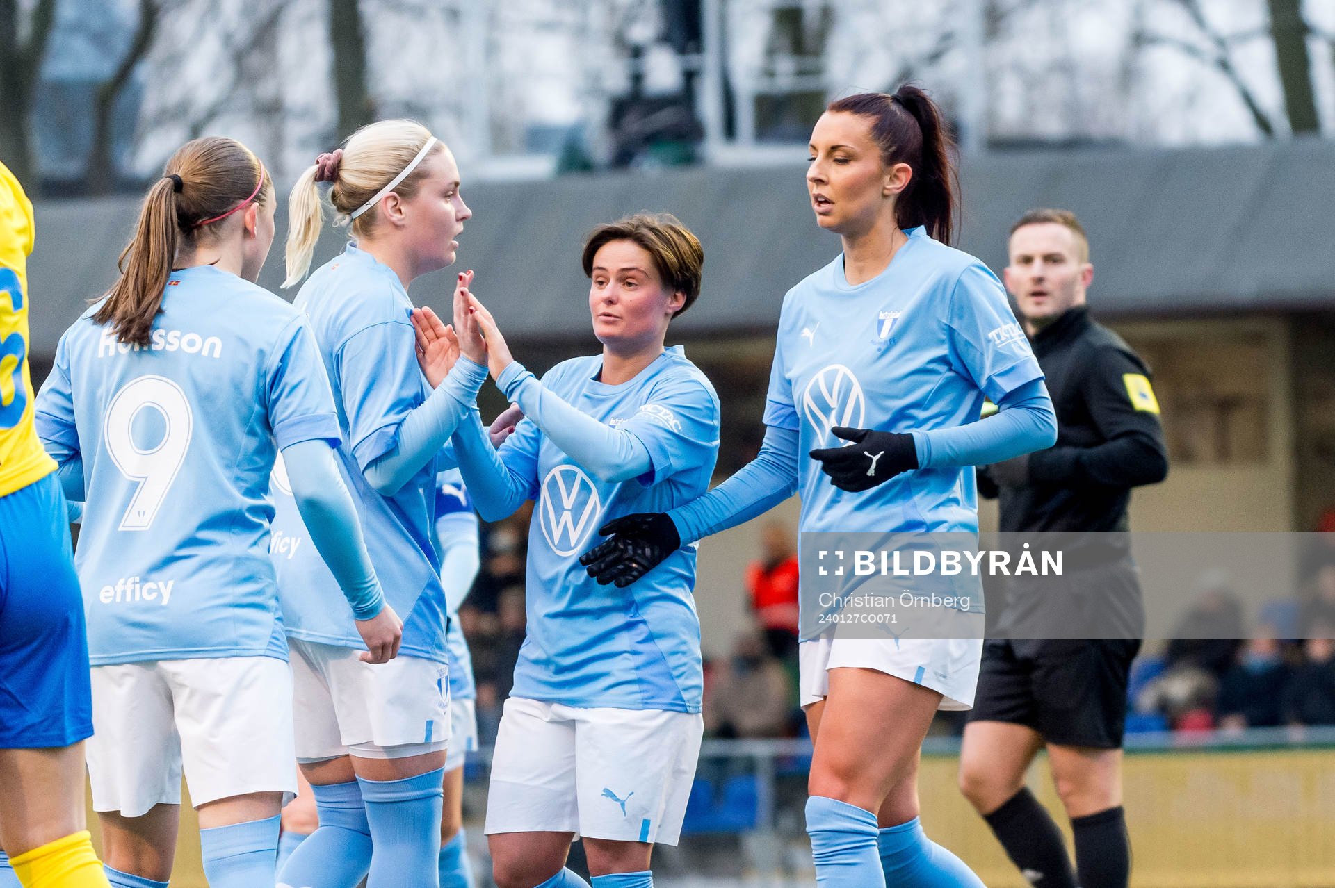 Malmö FFs Malin Gunnarsson jublar