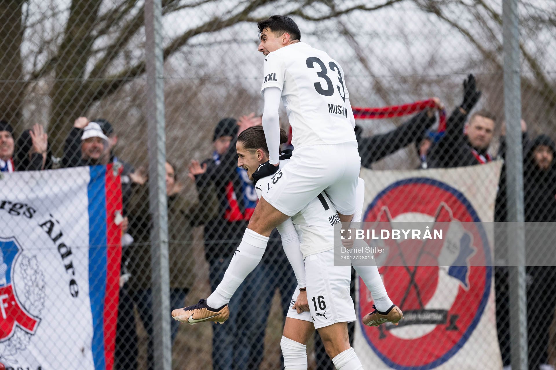 Helsingborgs Ervin Gigovic och Amar Muhsin jublar