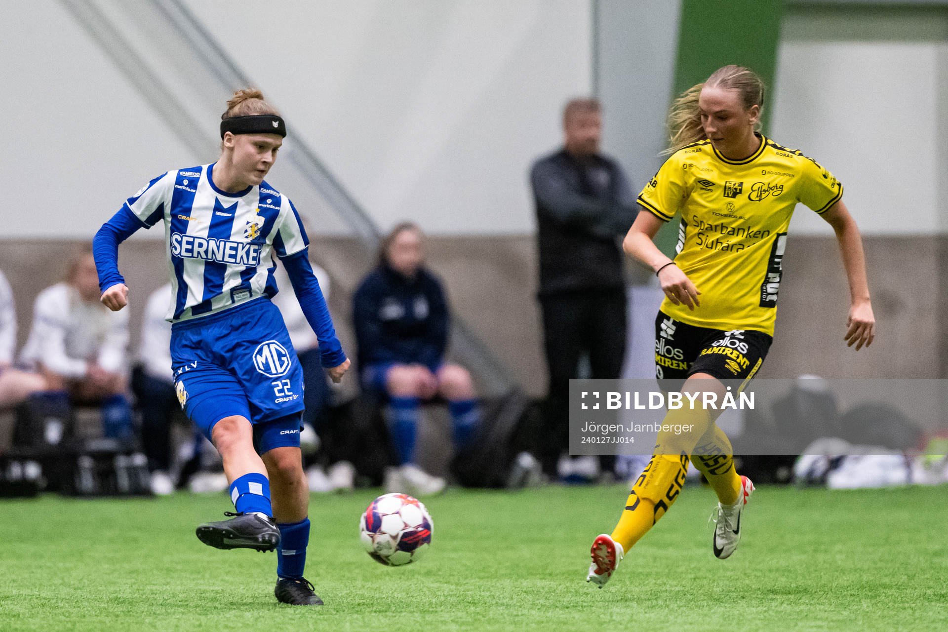 IFK Göteborgs Alva Persson och Elfsborgs Stina Jensen