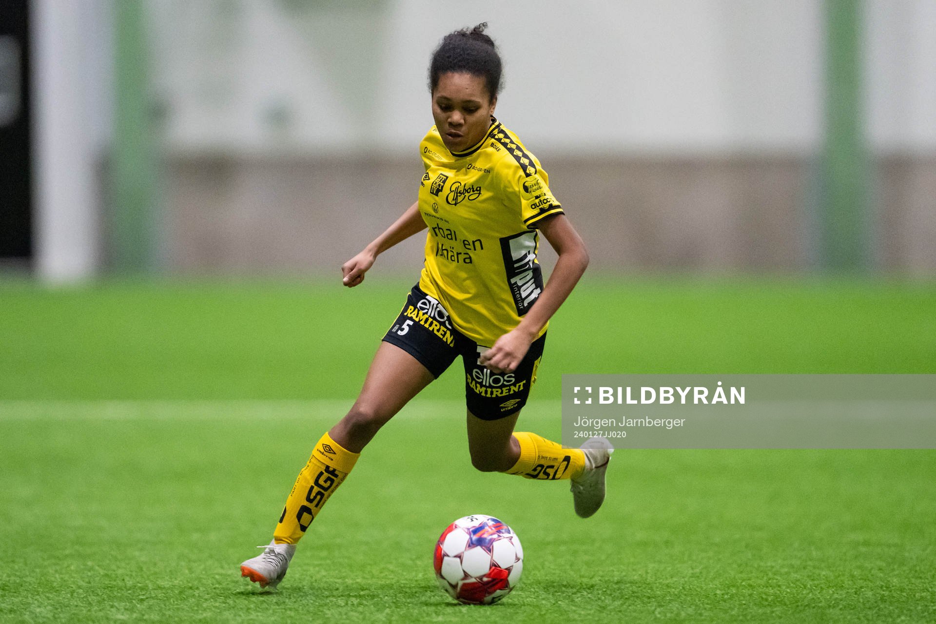 under träningsmatchen mellan Elfsborg och IFK Göteborg den 27 januari 2024 i Borås. 