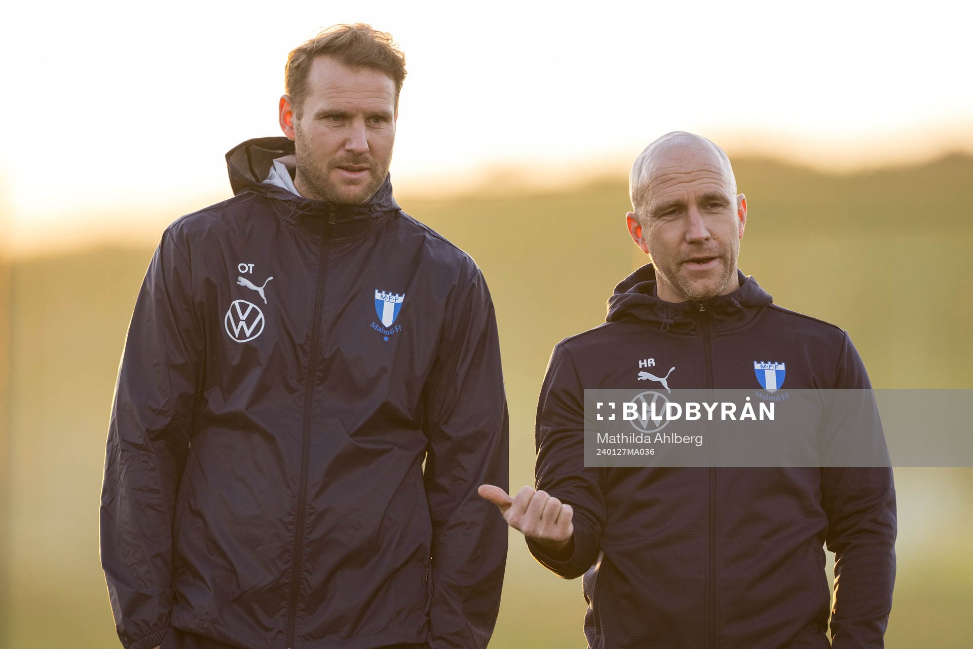 Malmö FFs assisterande tränare Ola Toivonen och tränare