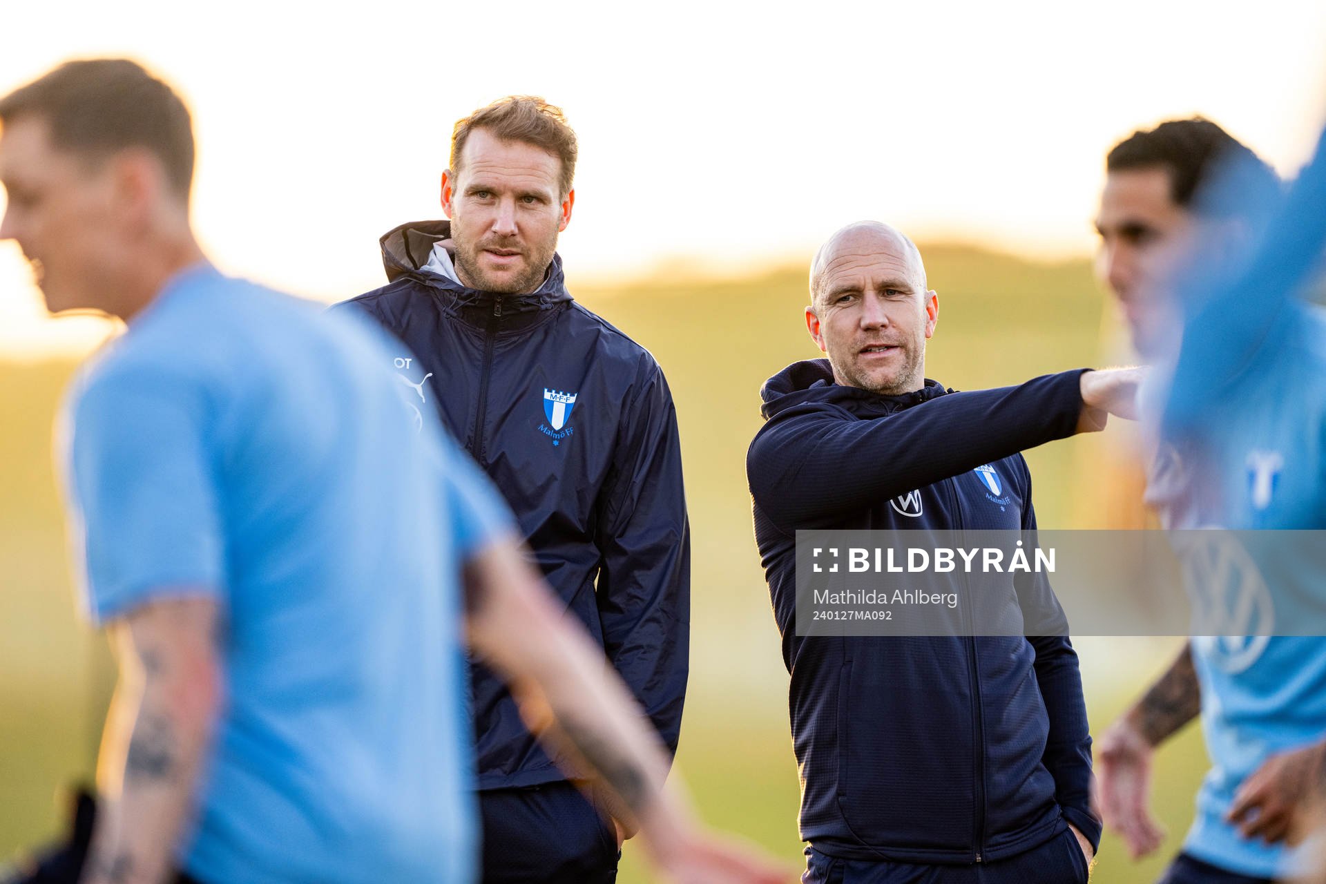 Assisterande tränare Ola Toivonen och tränare Henrik