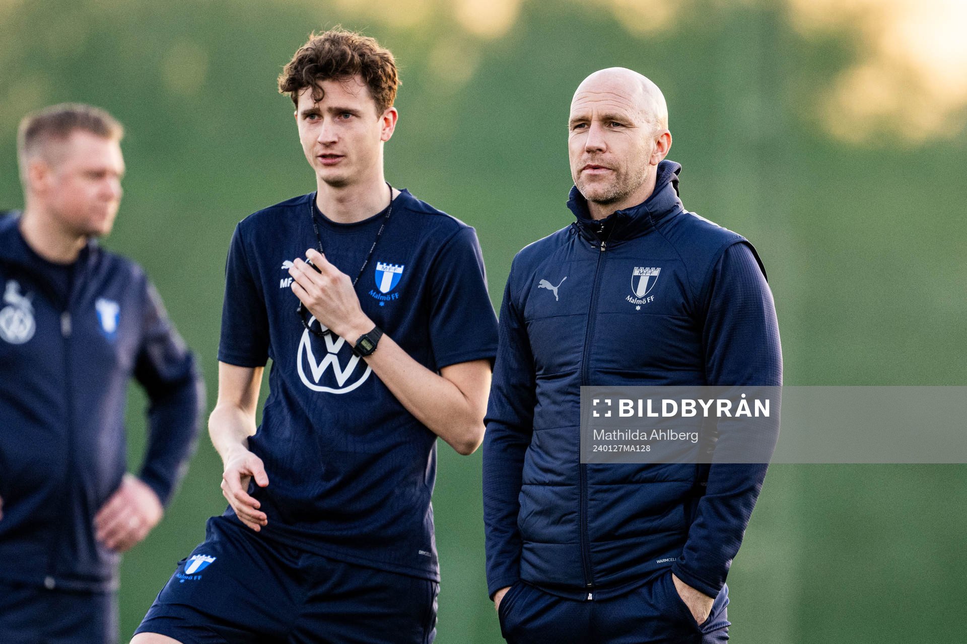 Assisterande tränare Martin Falk och tränare Henrik