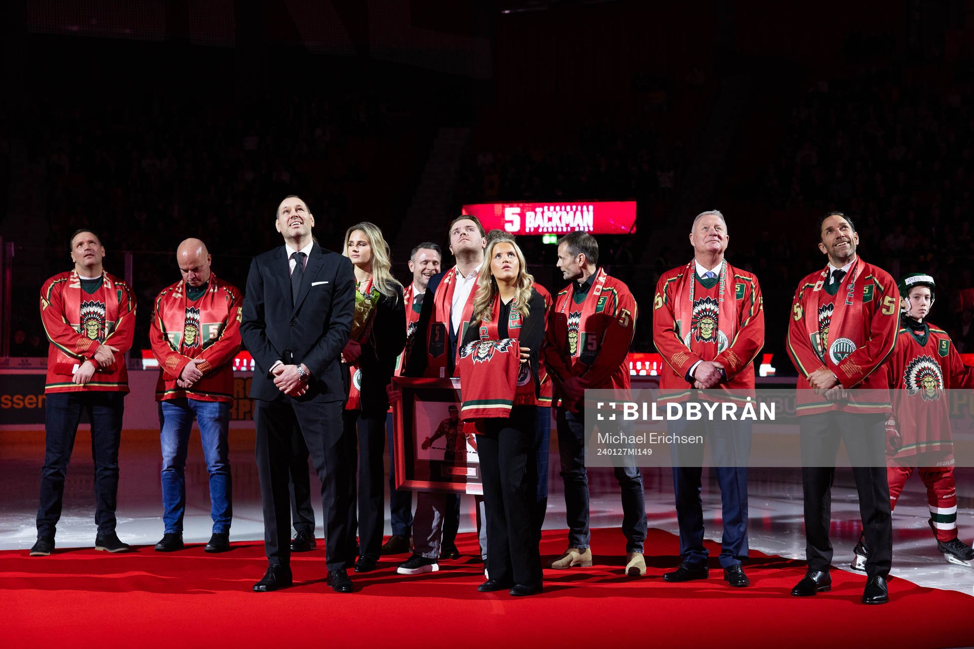Christian Bäckman med familj