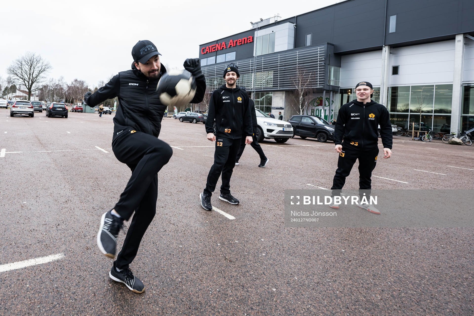Skellefteås Dylan Sikura, Arvid Lundberg  och Zeb