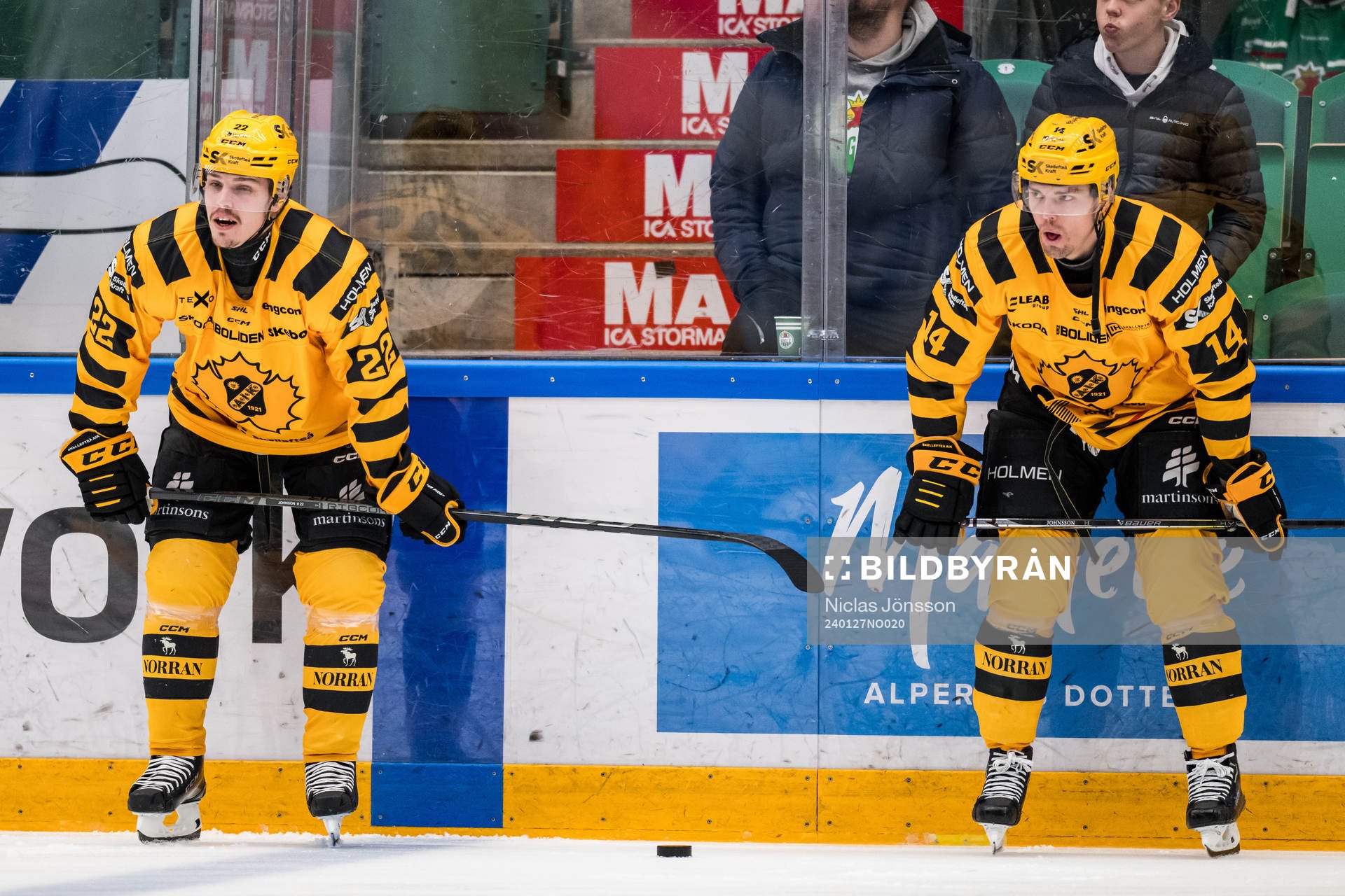 Skellefteås Jonathan Johnson och Andreas Johnson