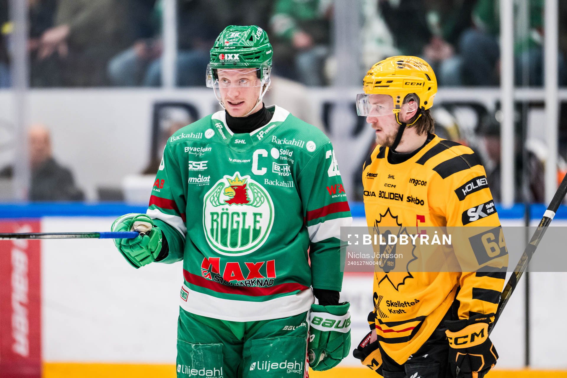 Rögles Anton Bengtsson och Skellefteås Jonathan Pudas
