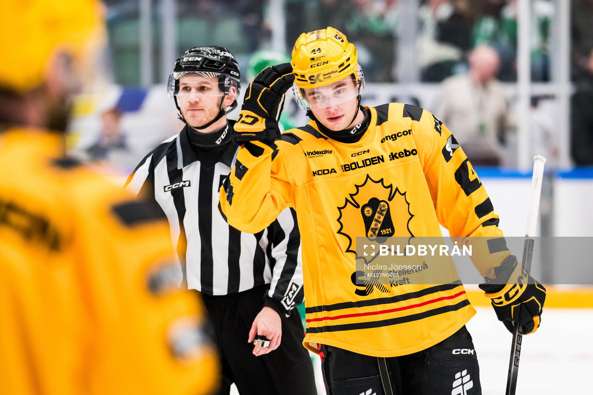 Skellefteås Elias Salomonsson tilldelas matchstraff