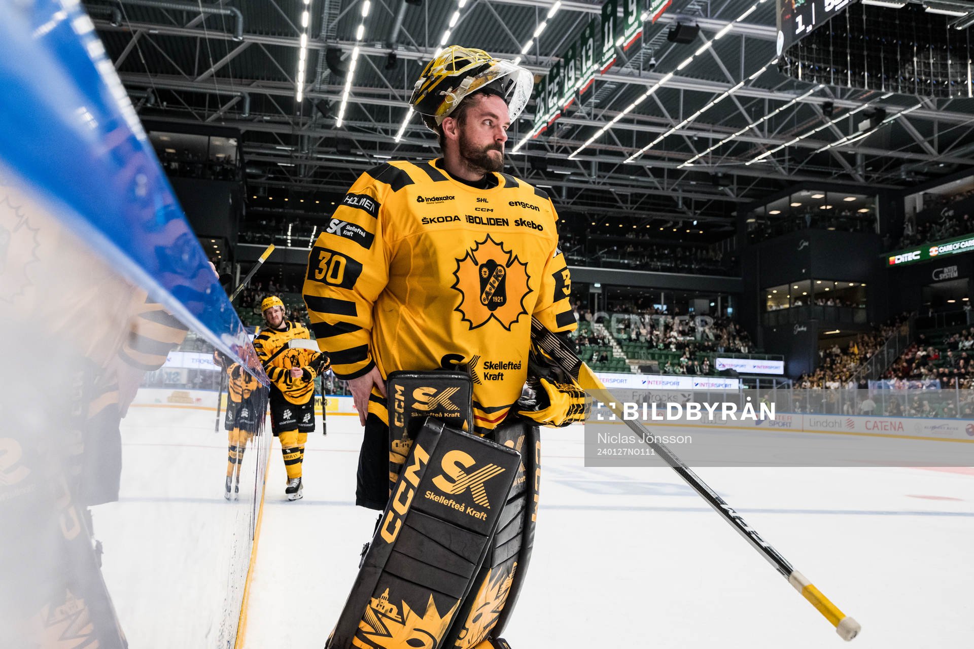 Skellefteås målvakt Gustaf Lindvall