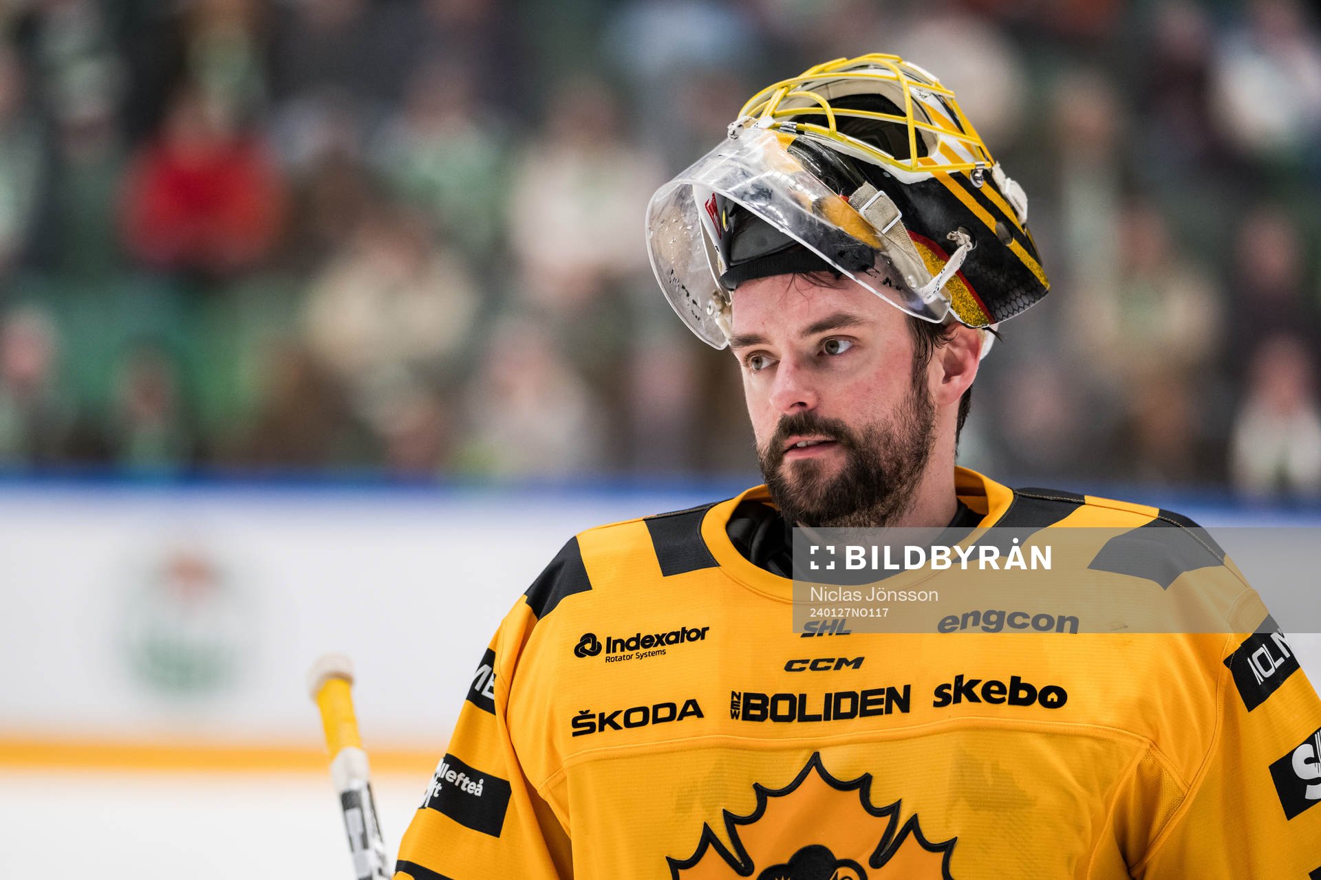 Skellefteås målvakt Gustaf Lindvall