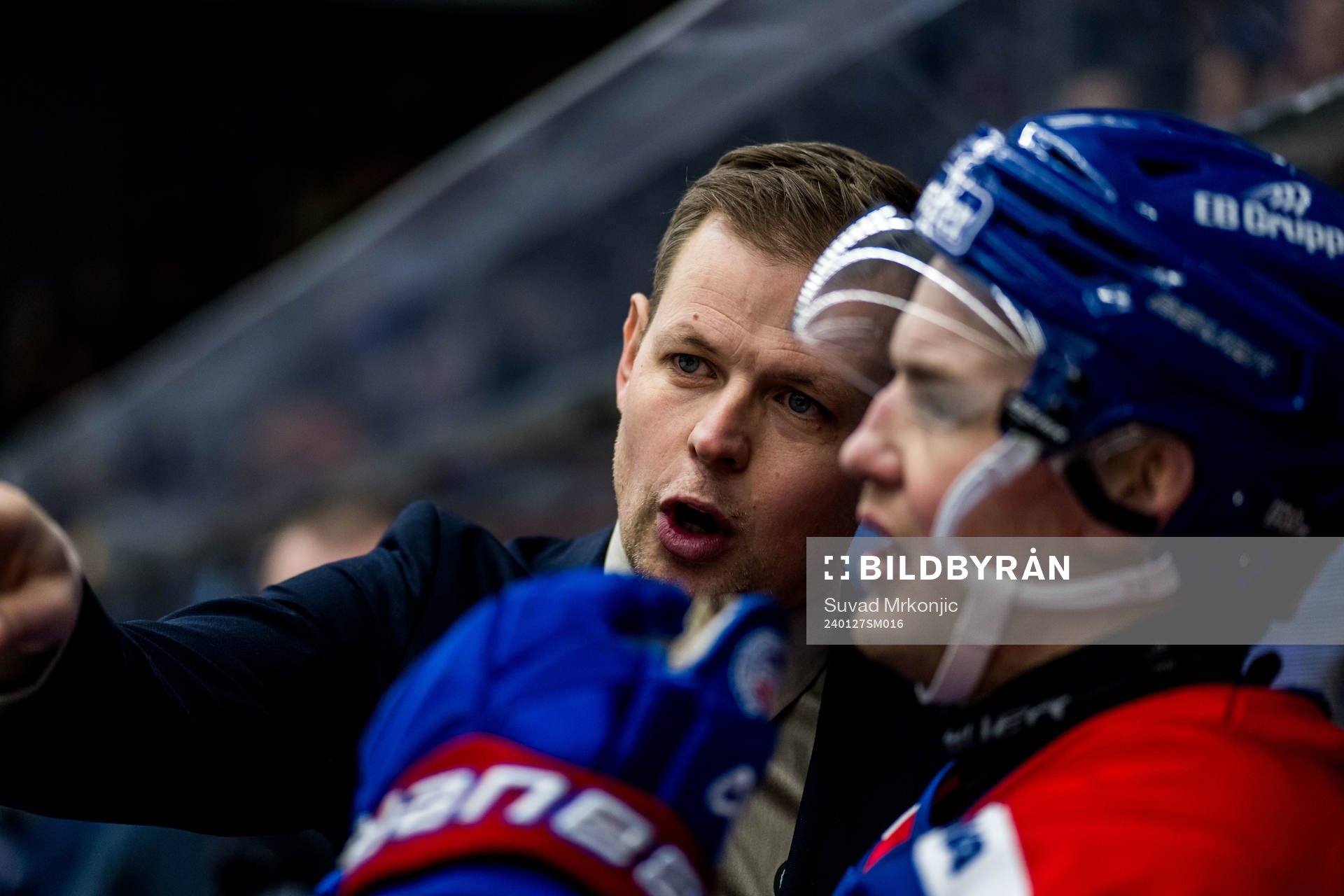 Oskarshamns tränare Martin Filander och Jonas Engström