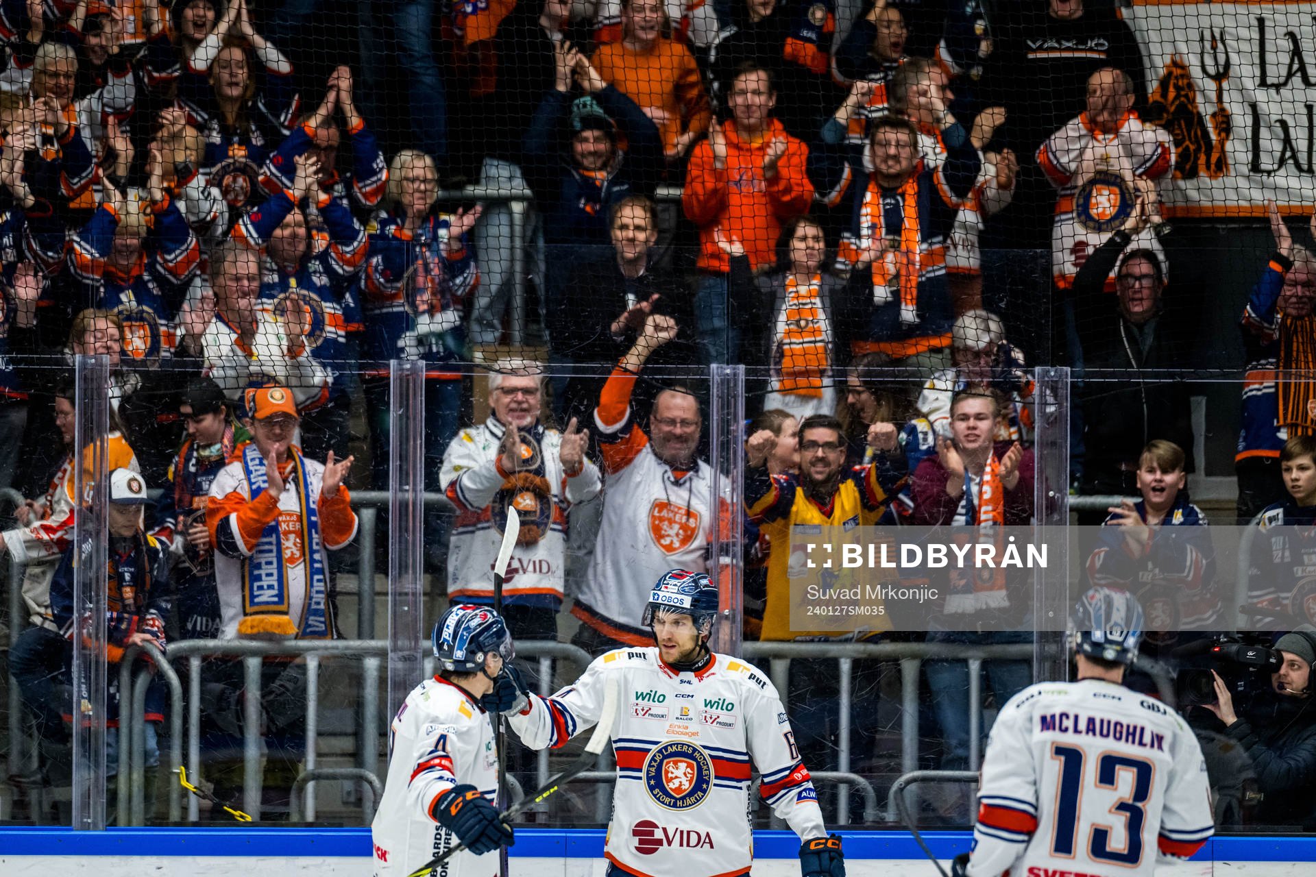 Växjös Eric Martinsson jublar