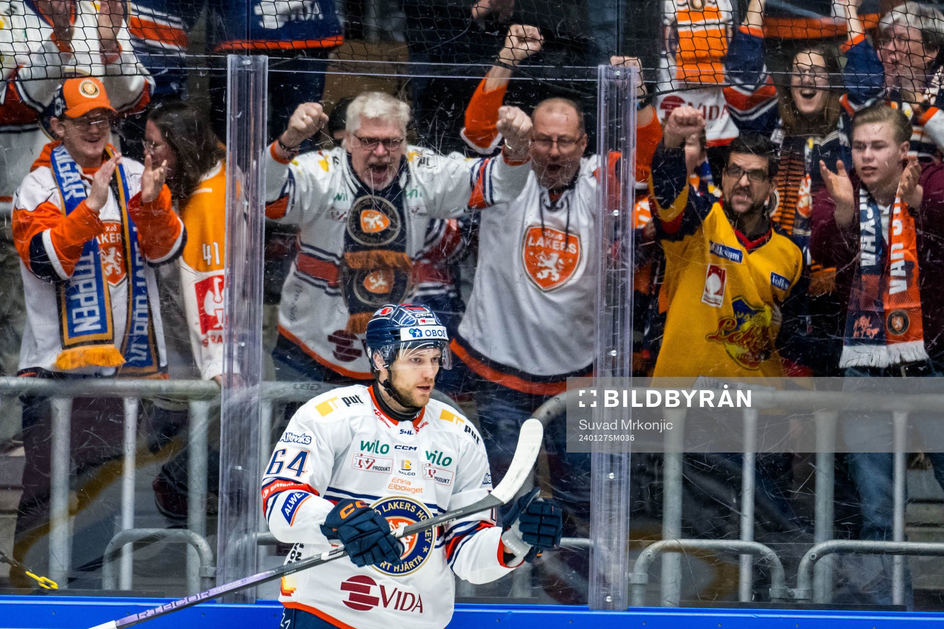 Växjös Eric Martinsson jublar