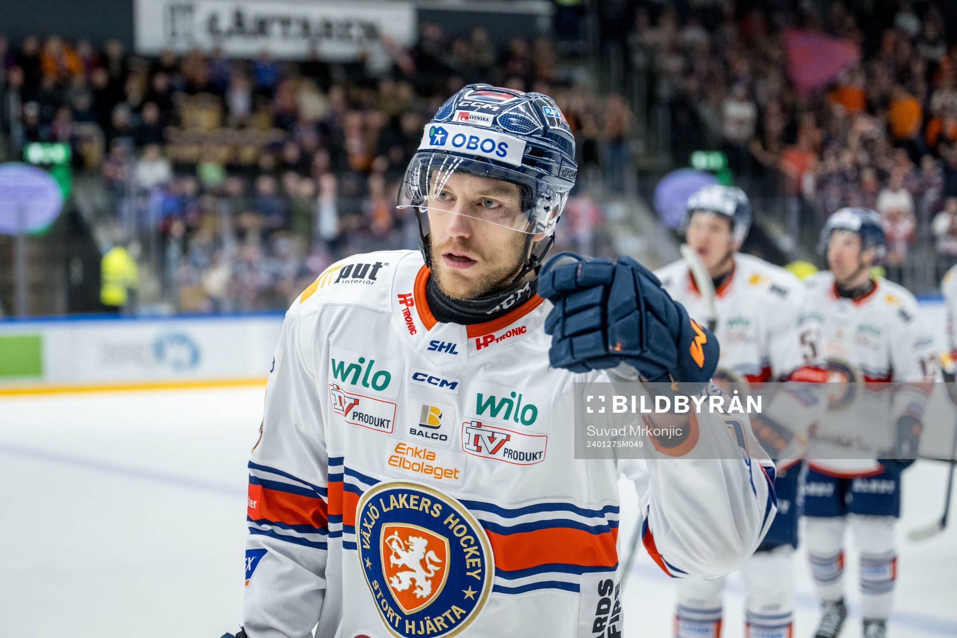 Växjös Eric Martinsson jublar