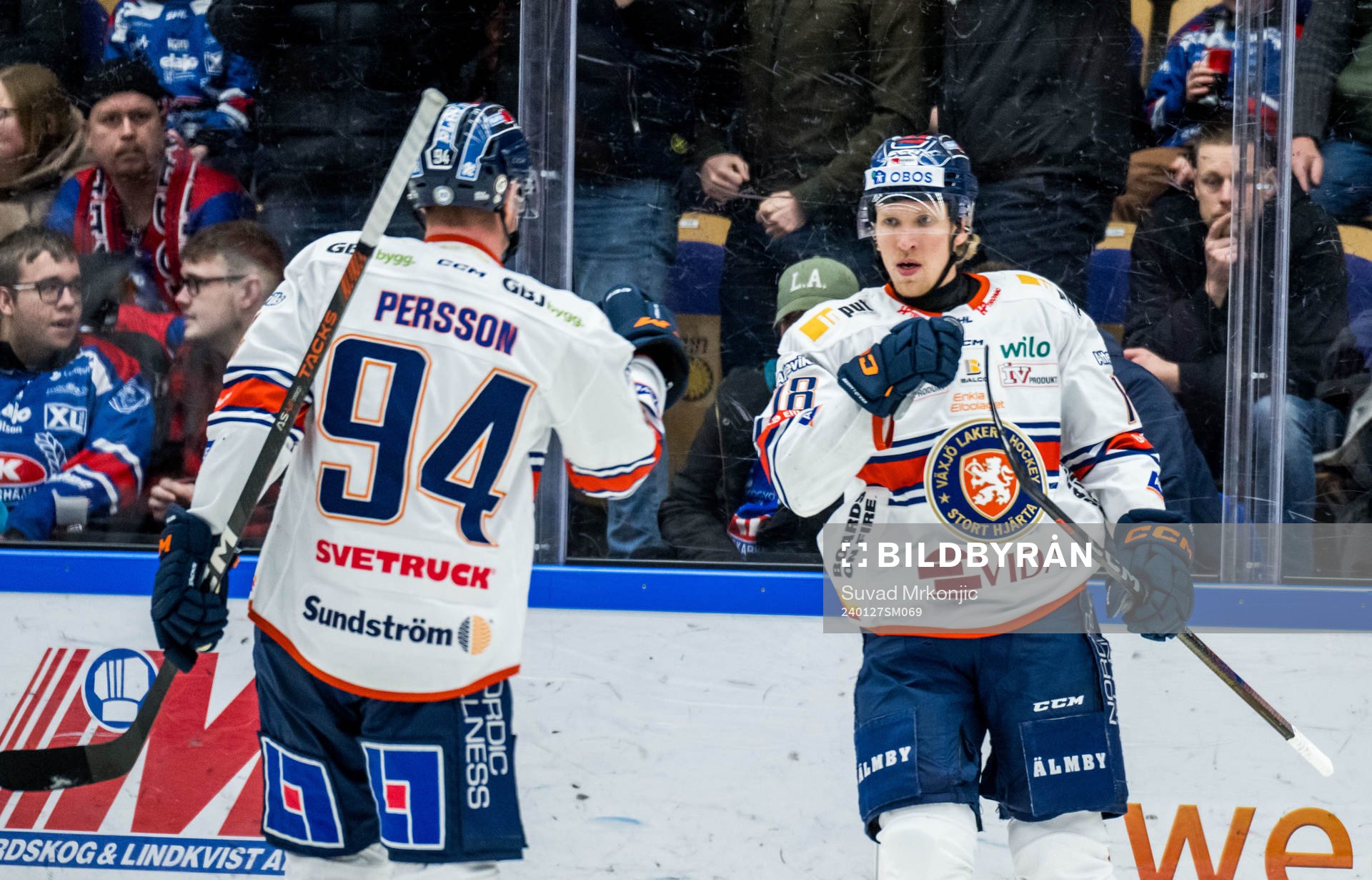 Växjös Marcus Sylvegård jublar