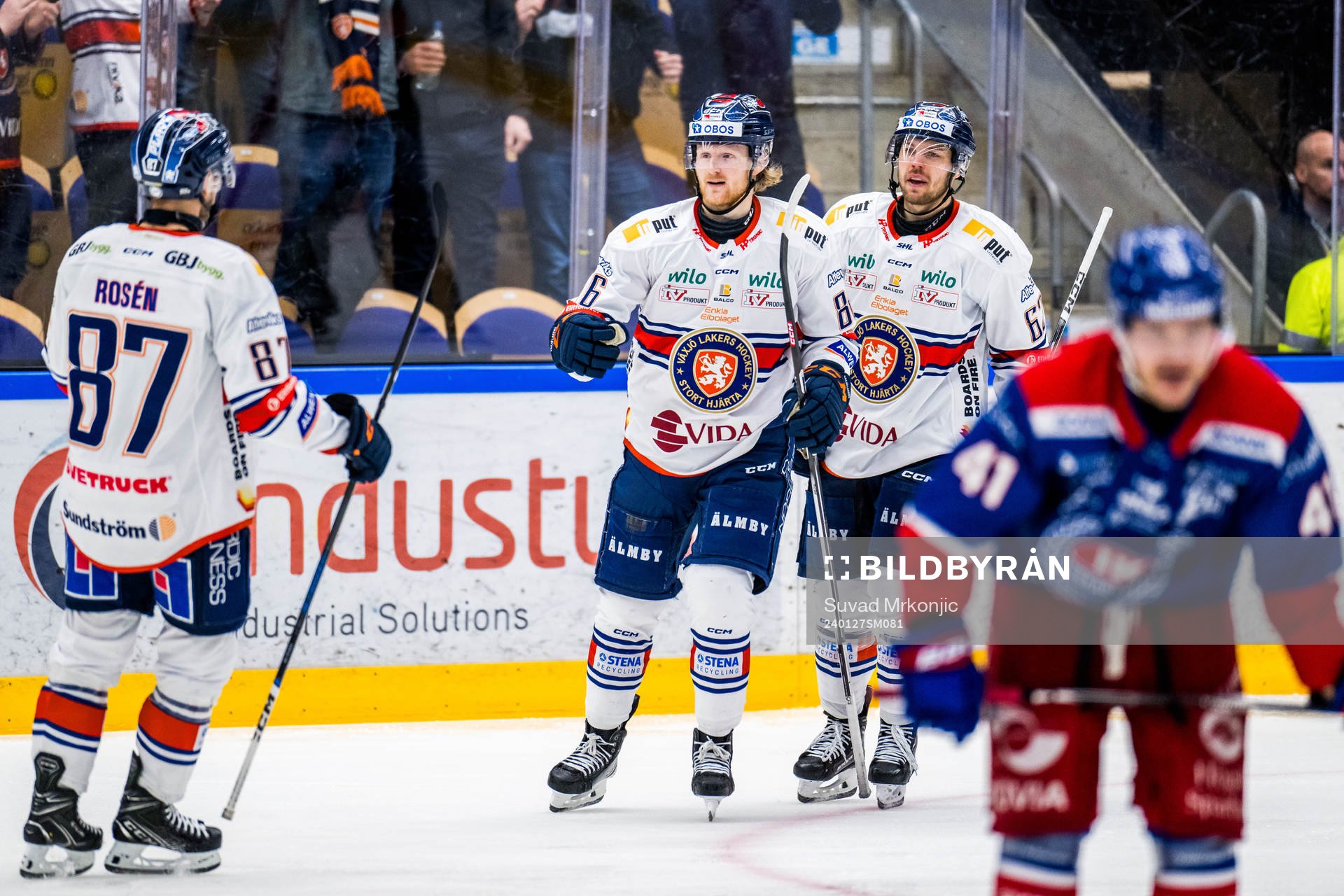 Växjös Joachim Blichfeld jublar