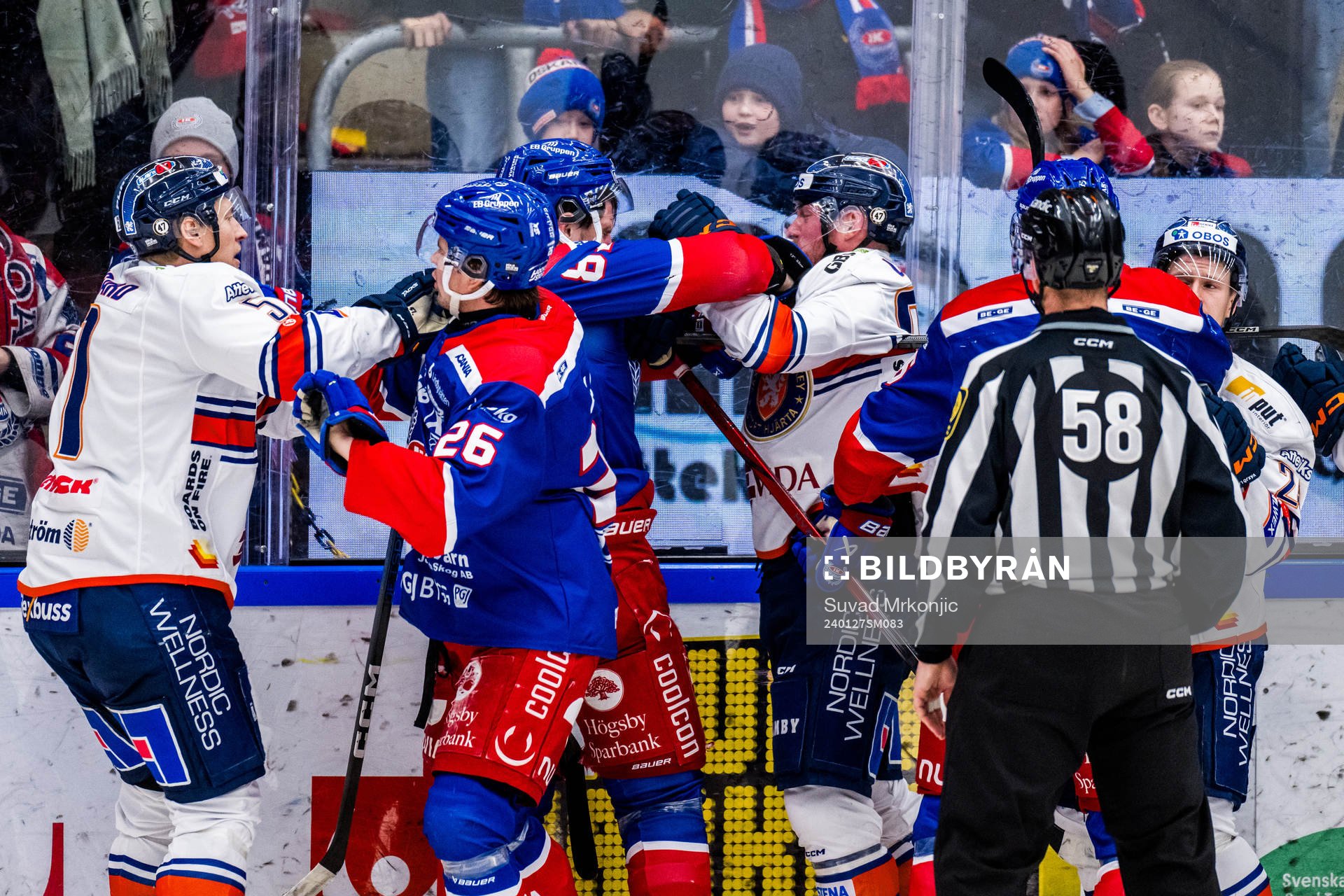 Oskarshamns Patrik Karlkvist och Växjös Martin Lundberg