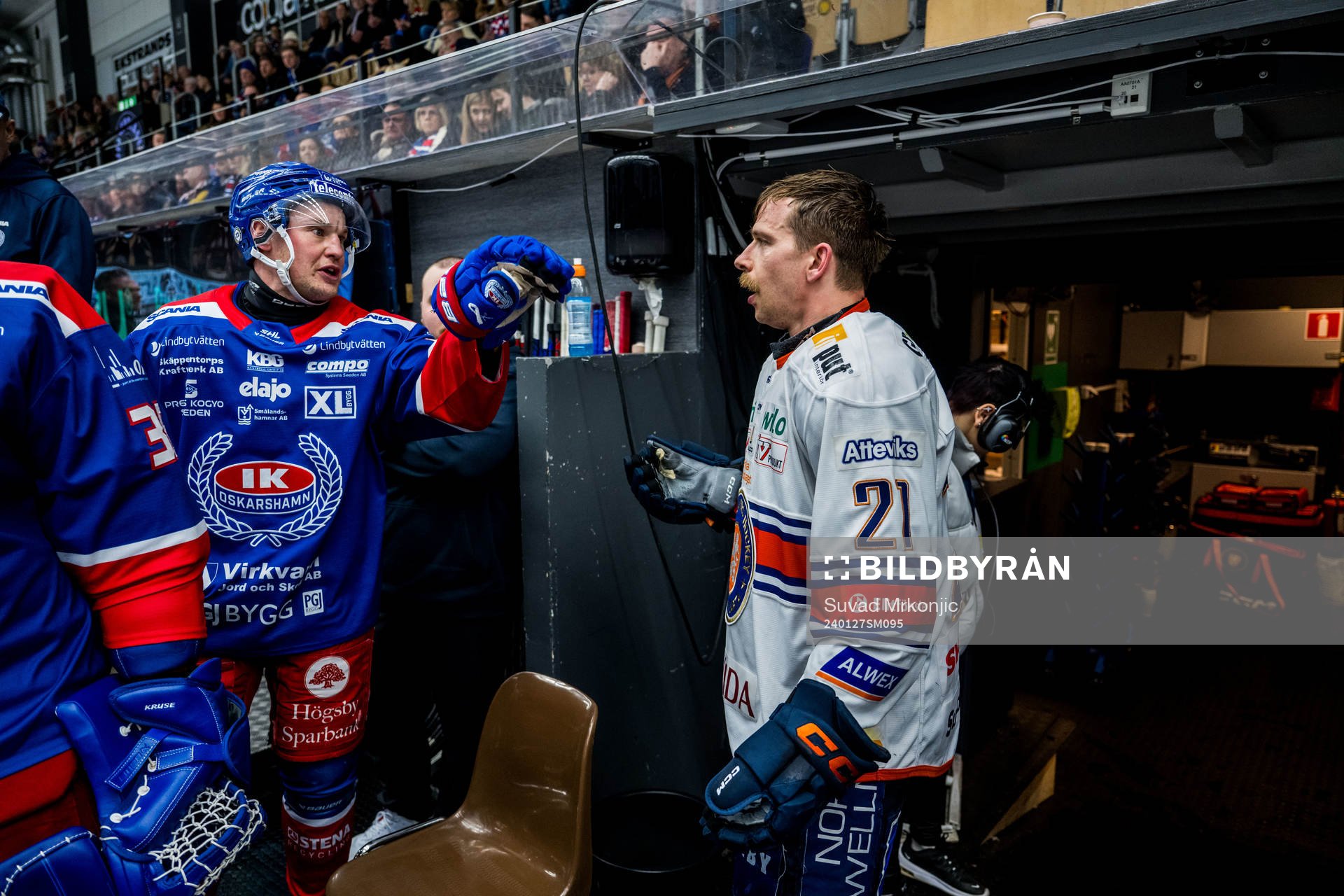Oskarshamns Jonas Engström och Växjös Brian Cooper
