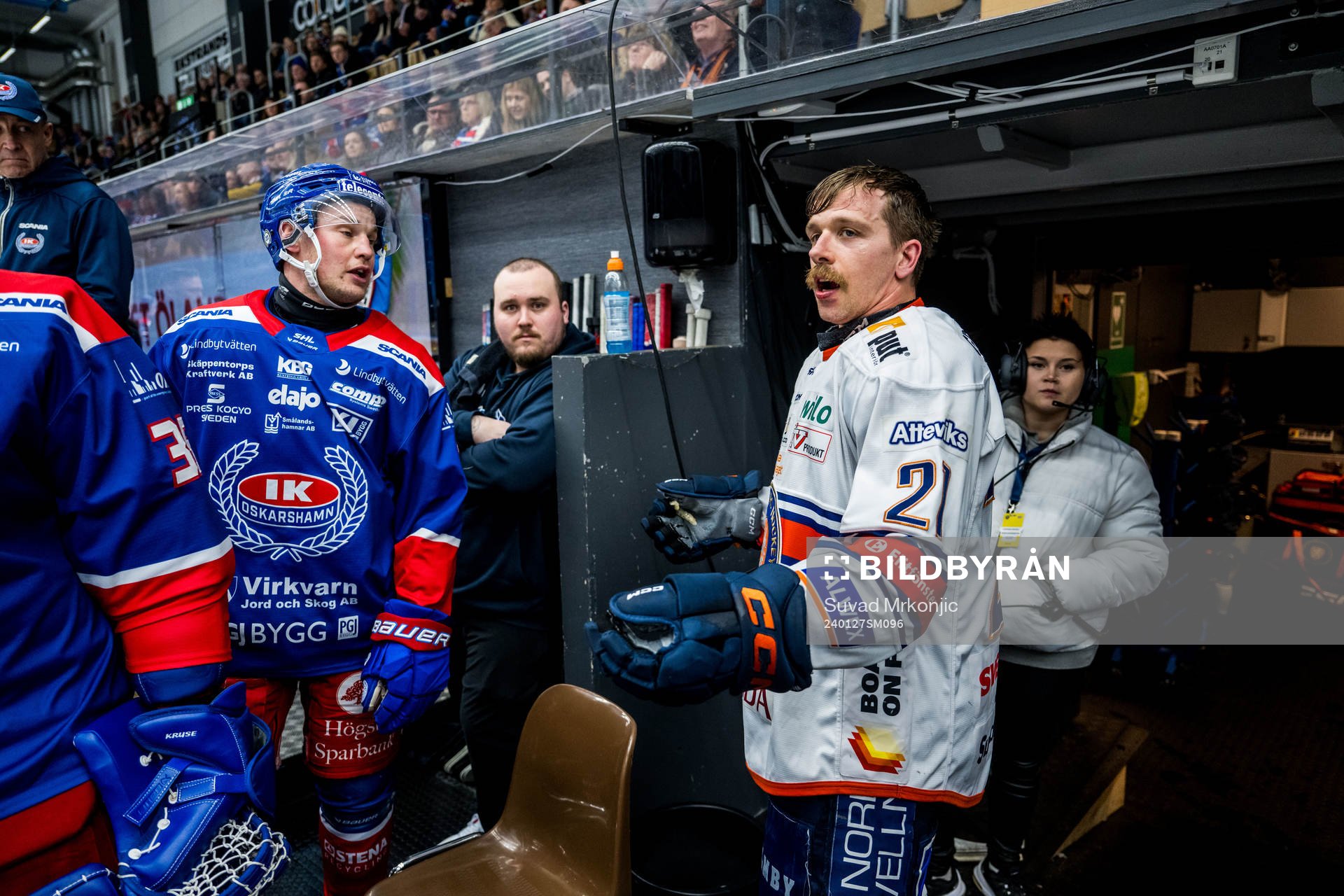 Oskarshamns Jonas Engström och Växjös Brian Cooper