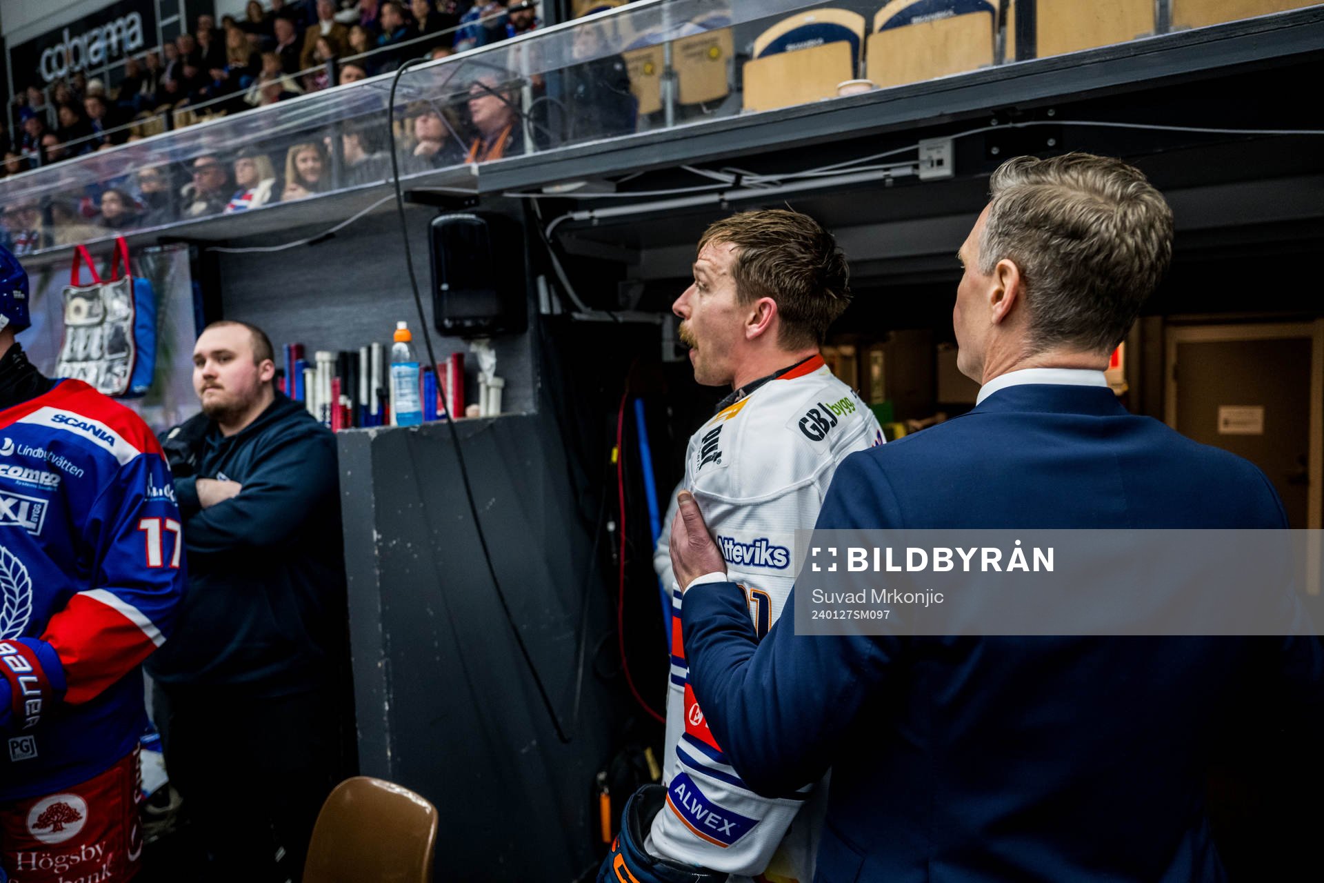 S Växjös Brian Cooper och Växjös assisterande tränare