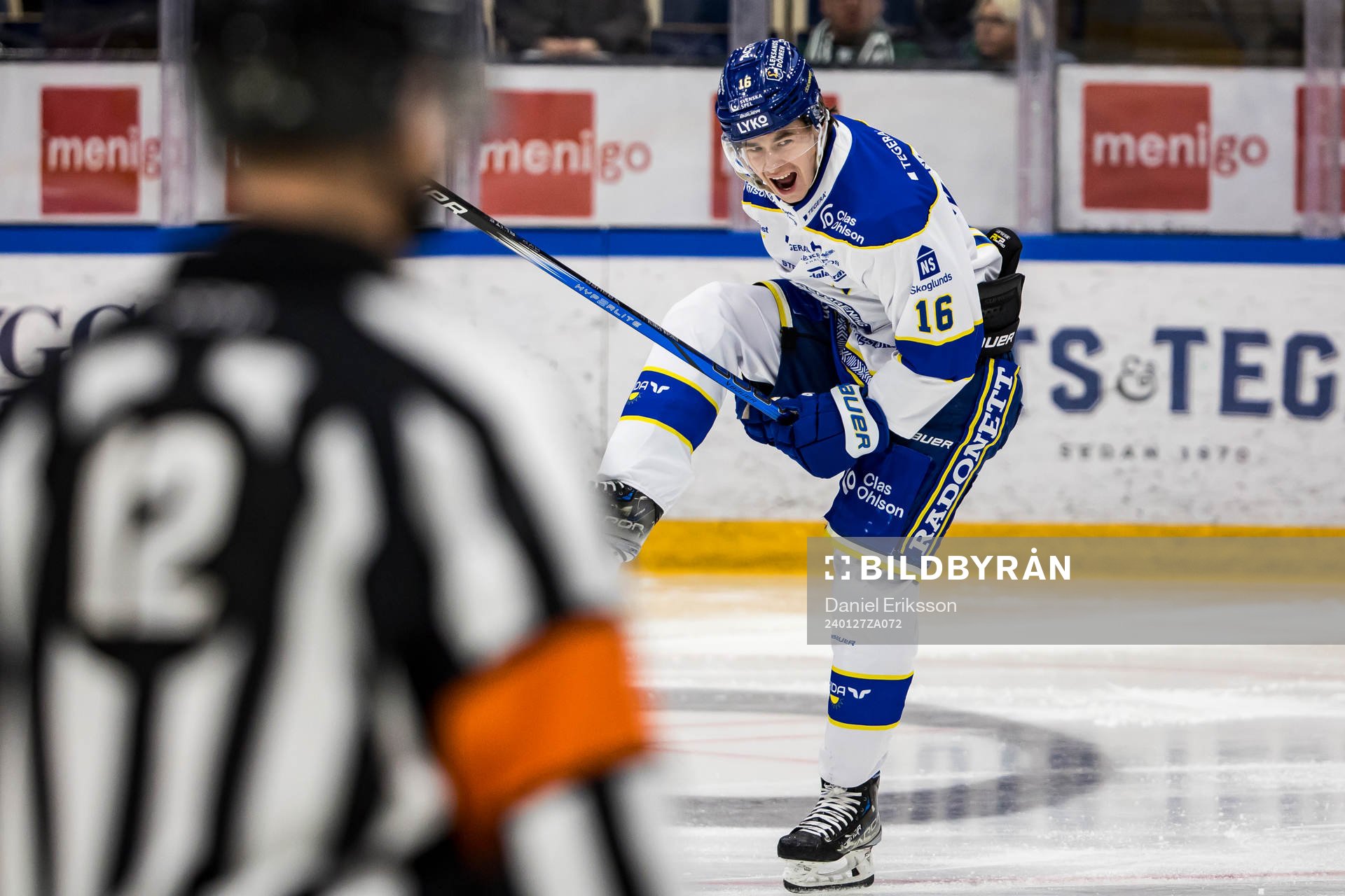 Leksands Felix Unger Sörum jublar