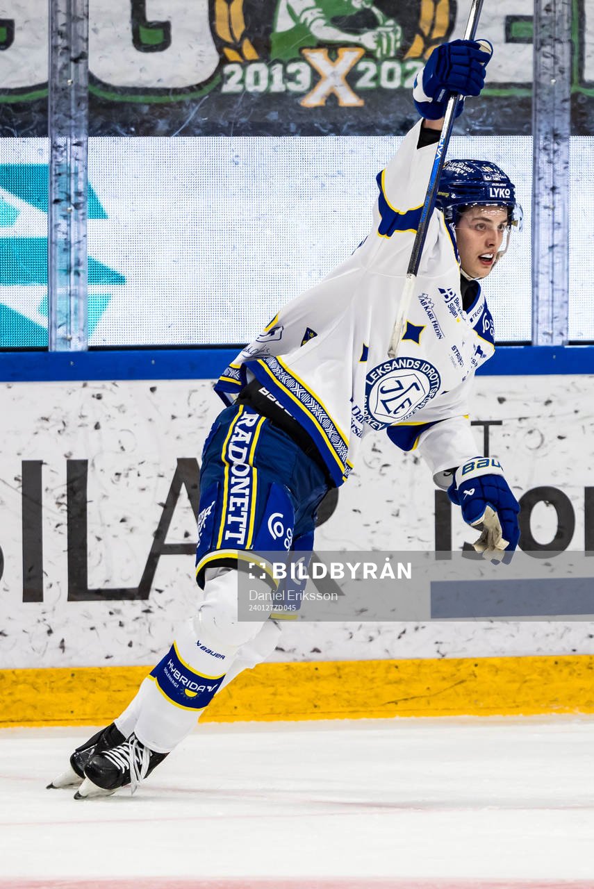 Leksands Anton Johansson jublar