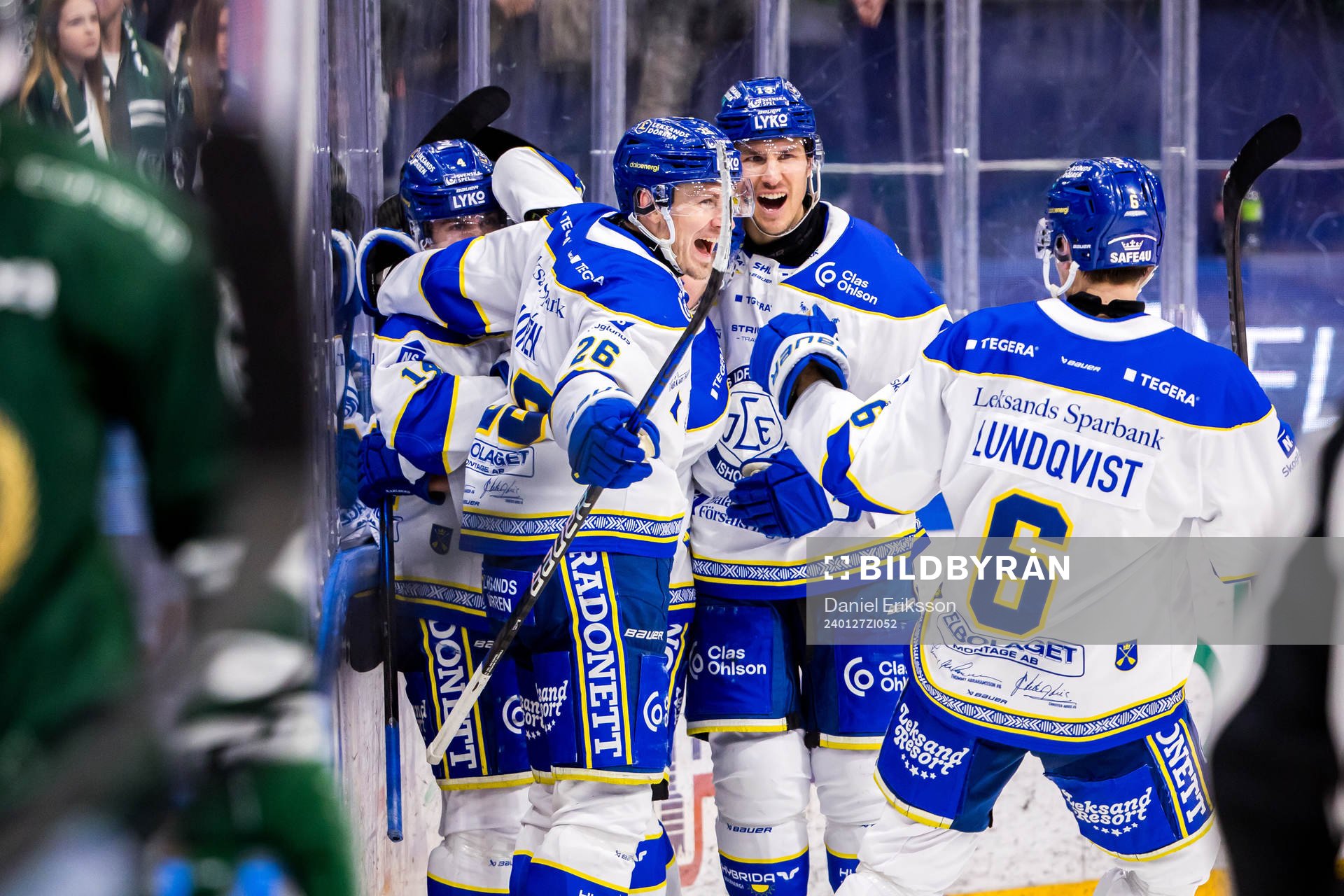 Leksands Patrik Norén jublar
