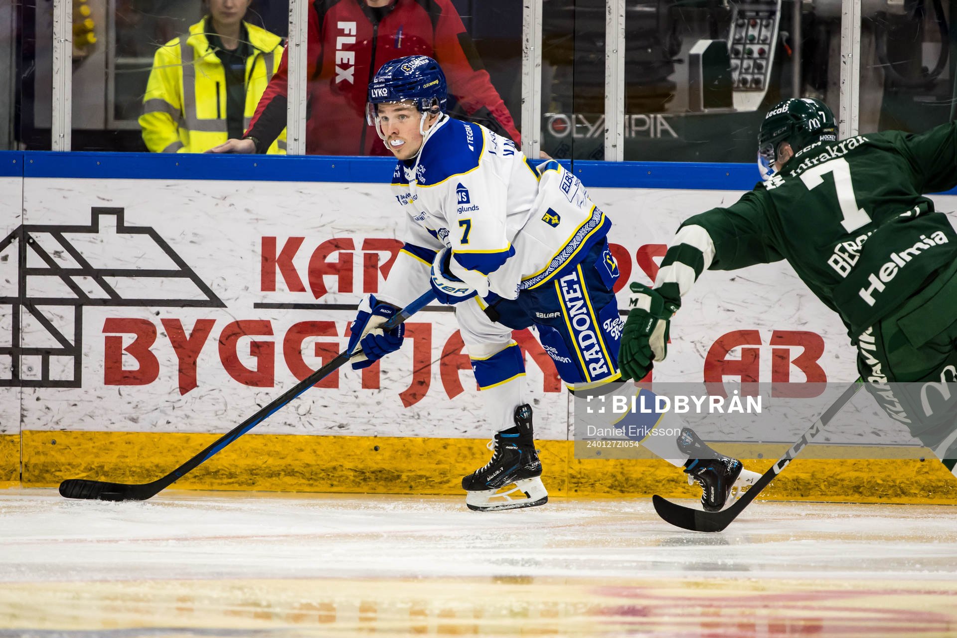 Leksands Marcus Karlberg och Färjestads Axel Bergkvist