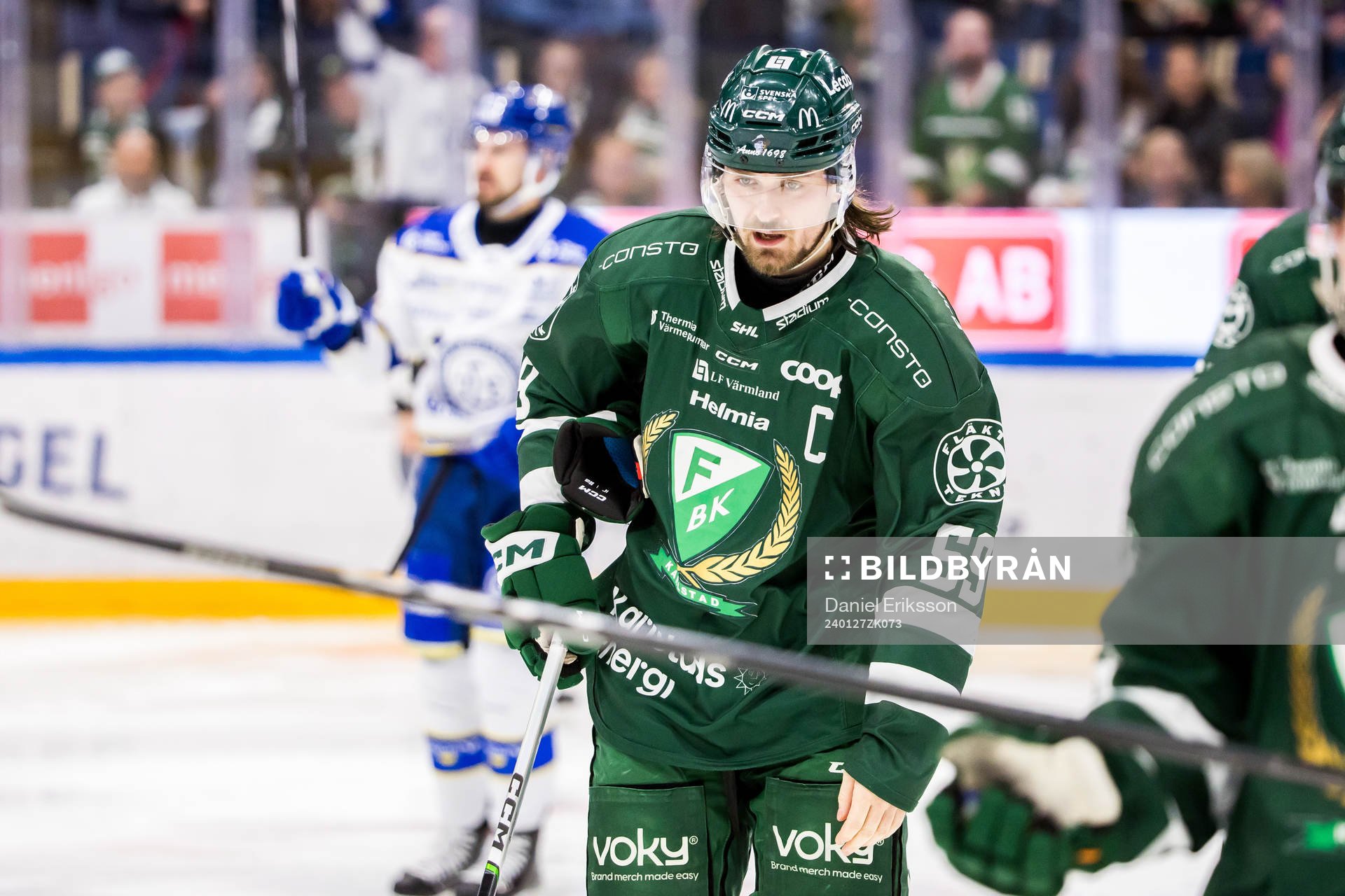 Färjestads Linus Johansson deppar