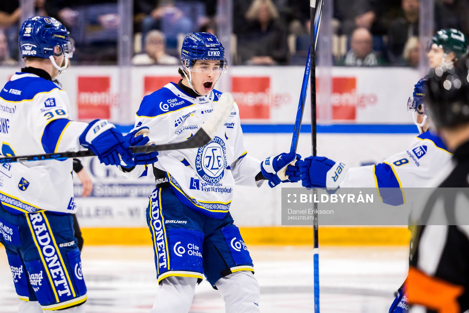 Leksands Felix Unger Sörum jublar