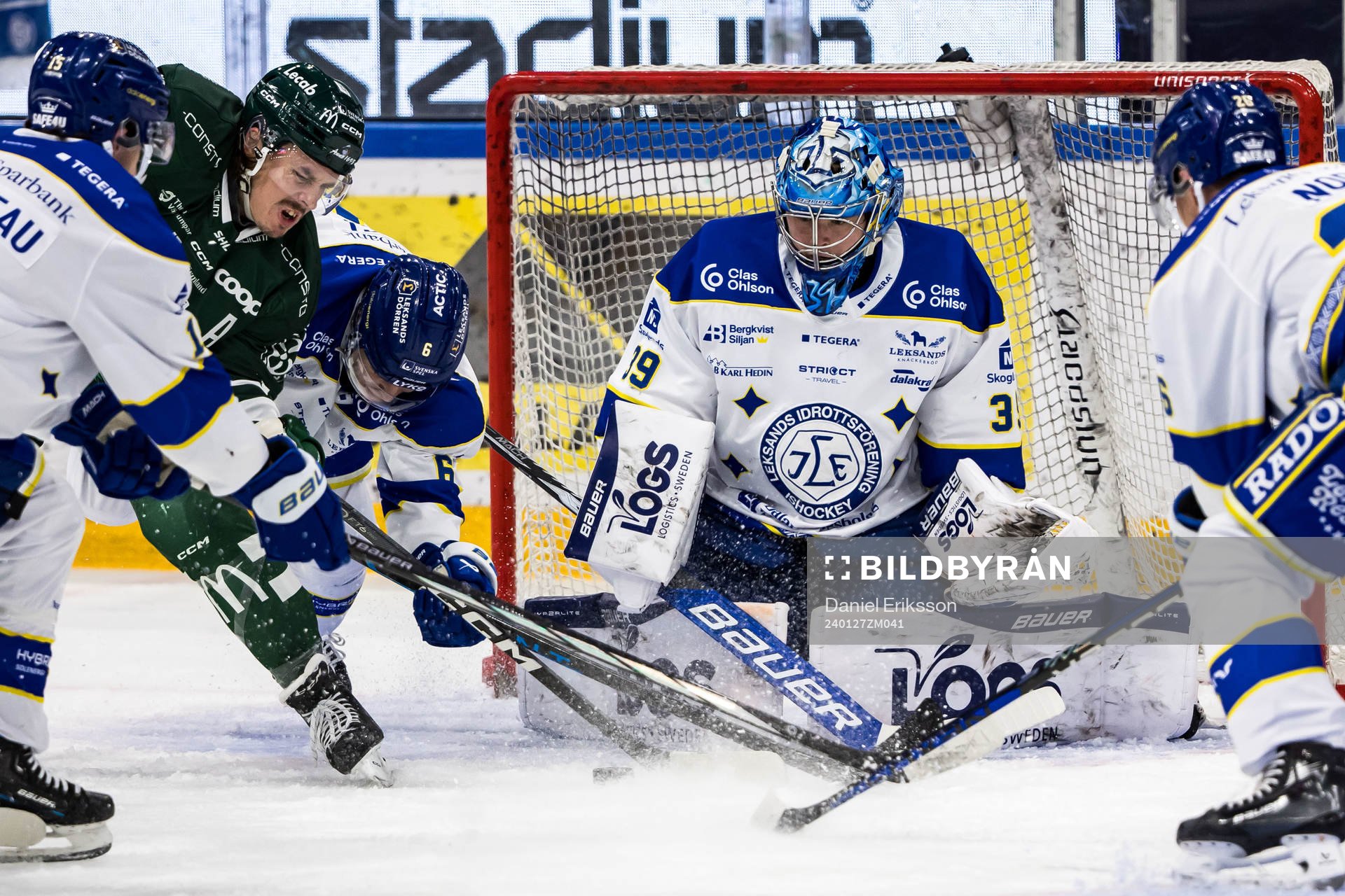 Färjestads Marcus Westfält och Leksands Alexander