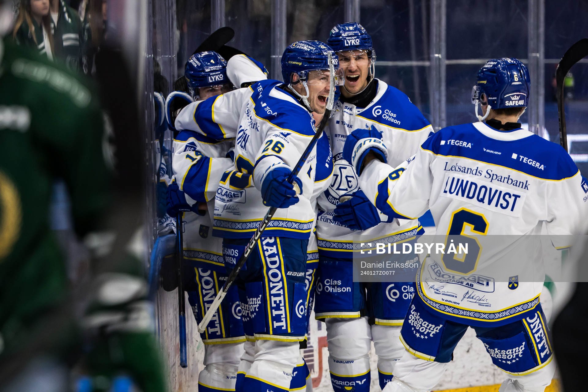 Leksands Patrik Norén jublar