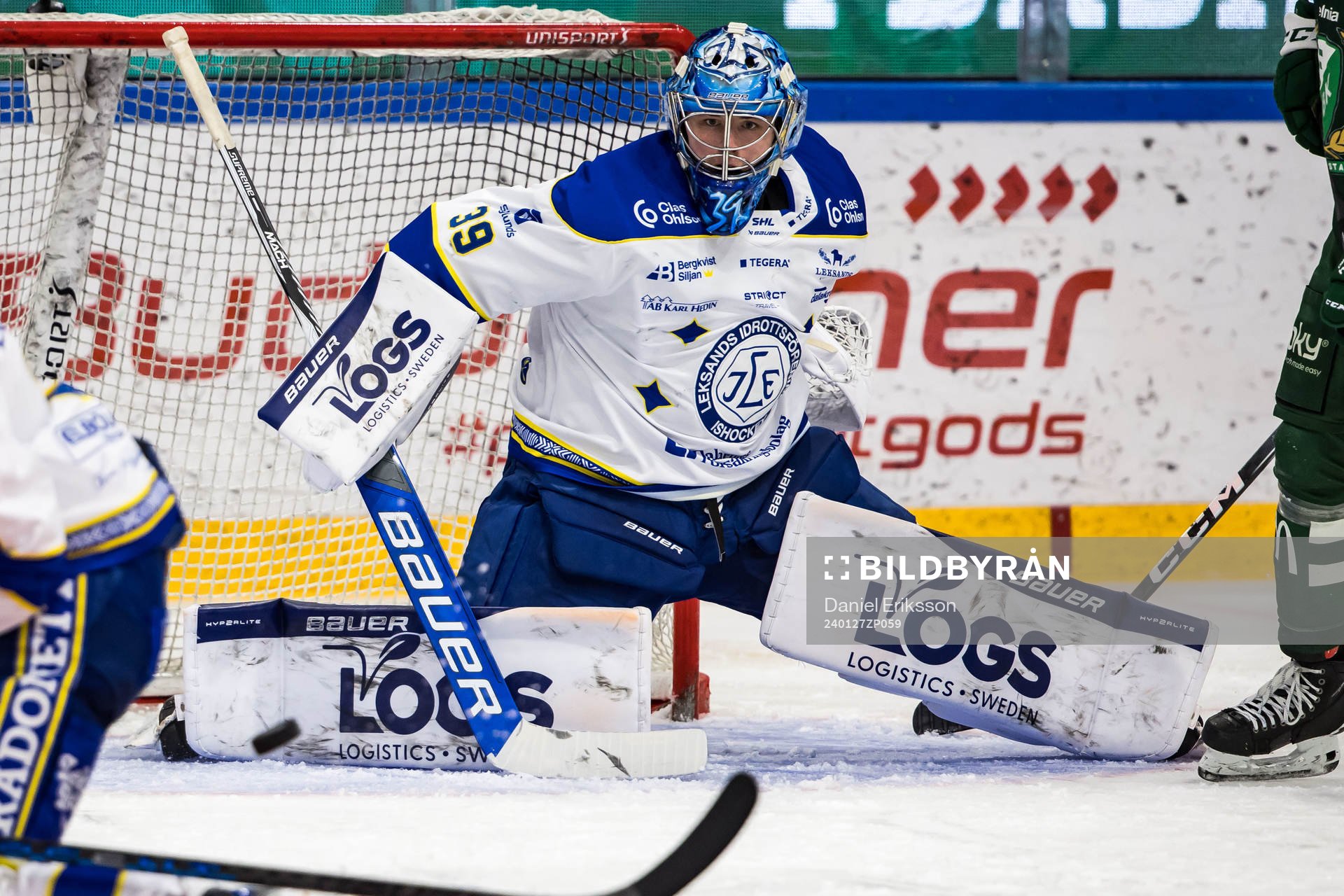 Leksands målvakt Filip Larsson