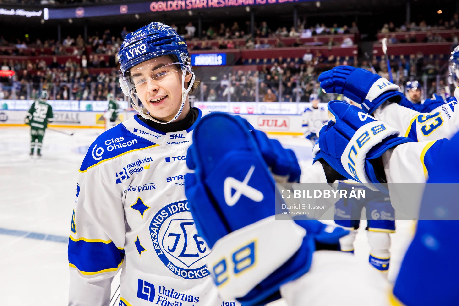 Leksands Felix Unger Sörum jublar