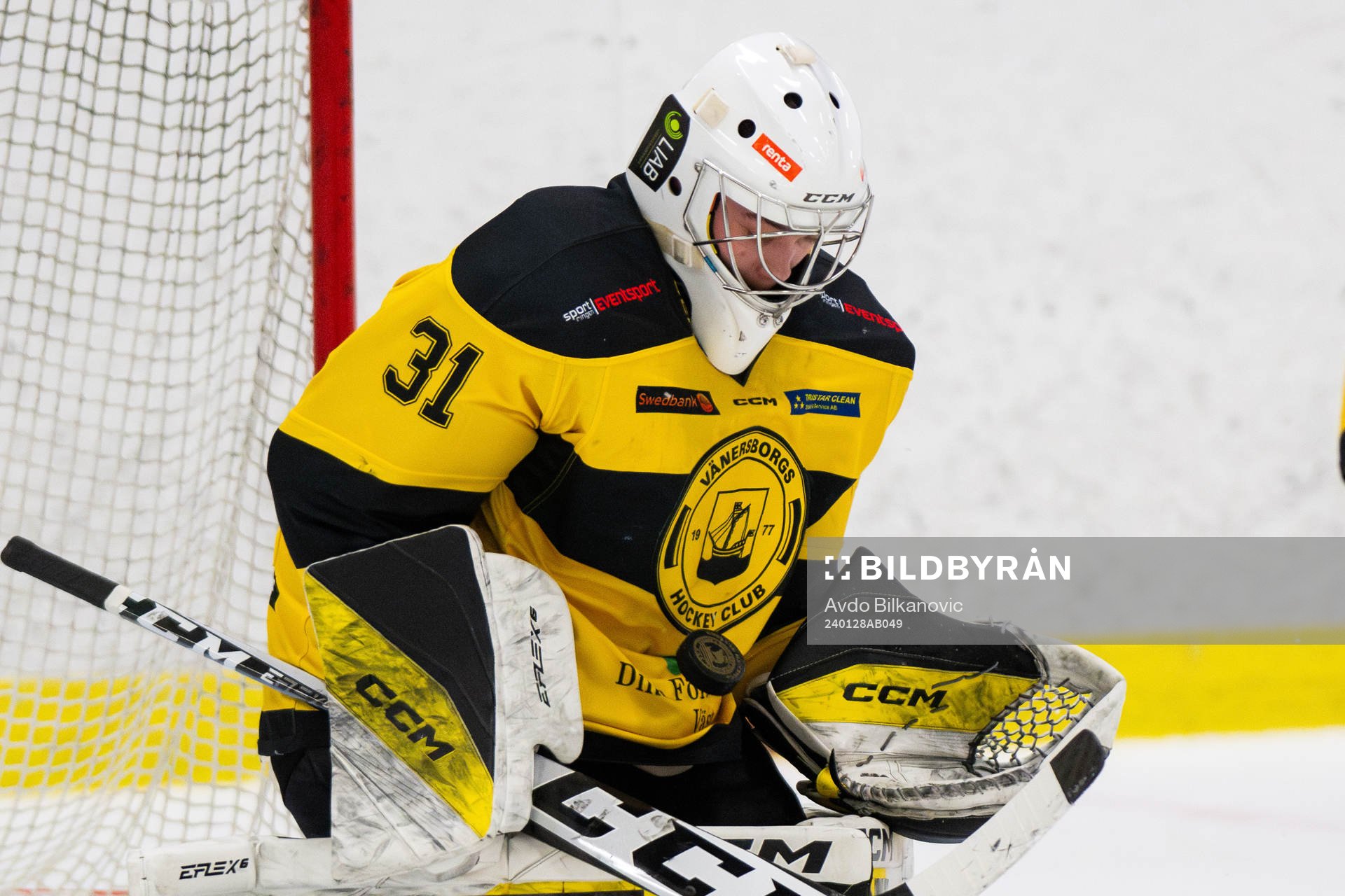 Vänersborgs Målvakter Hampus Vallin