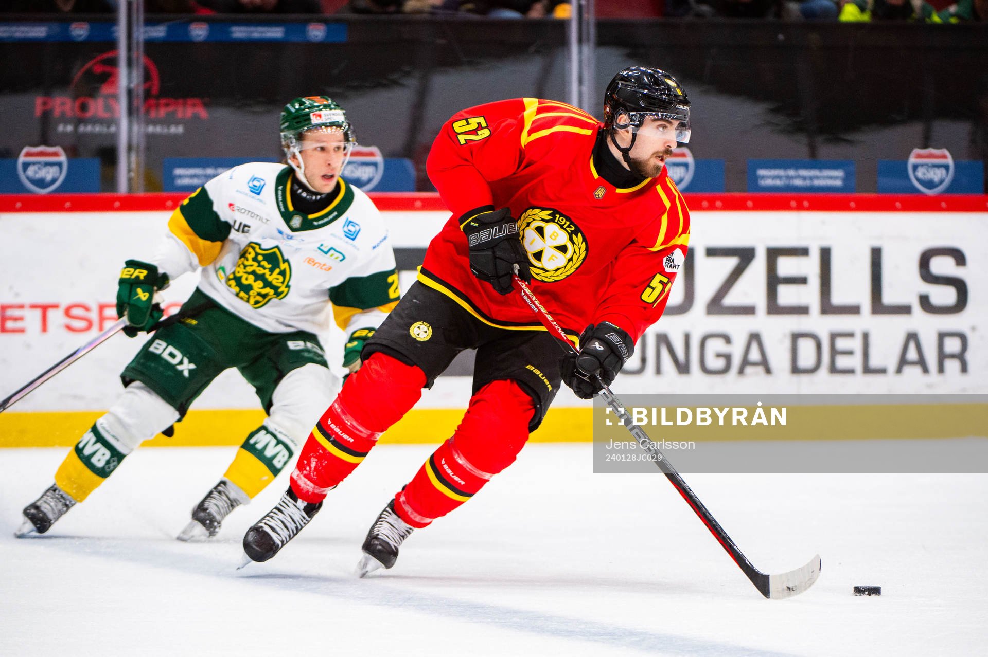Björklövens Fredric Weigel och Brynäs Jack Kopacka