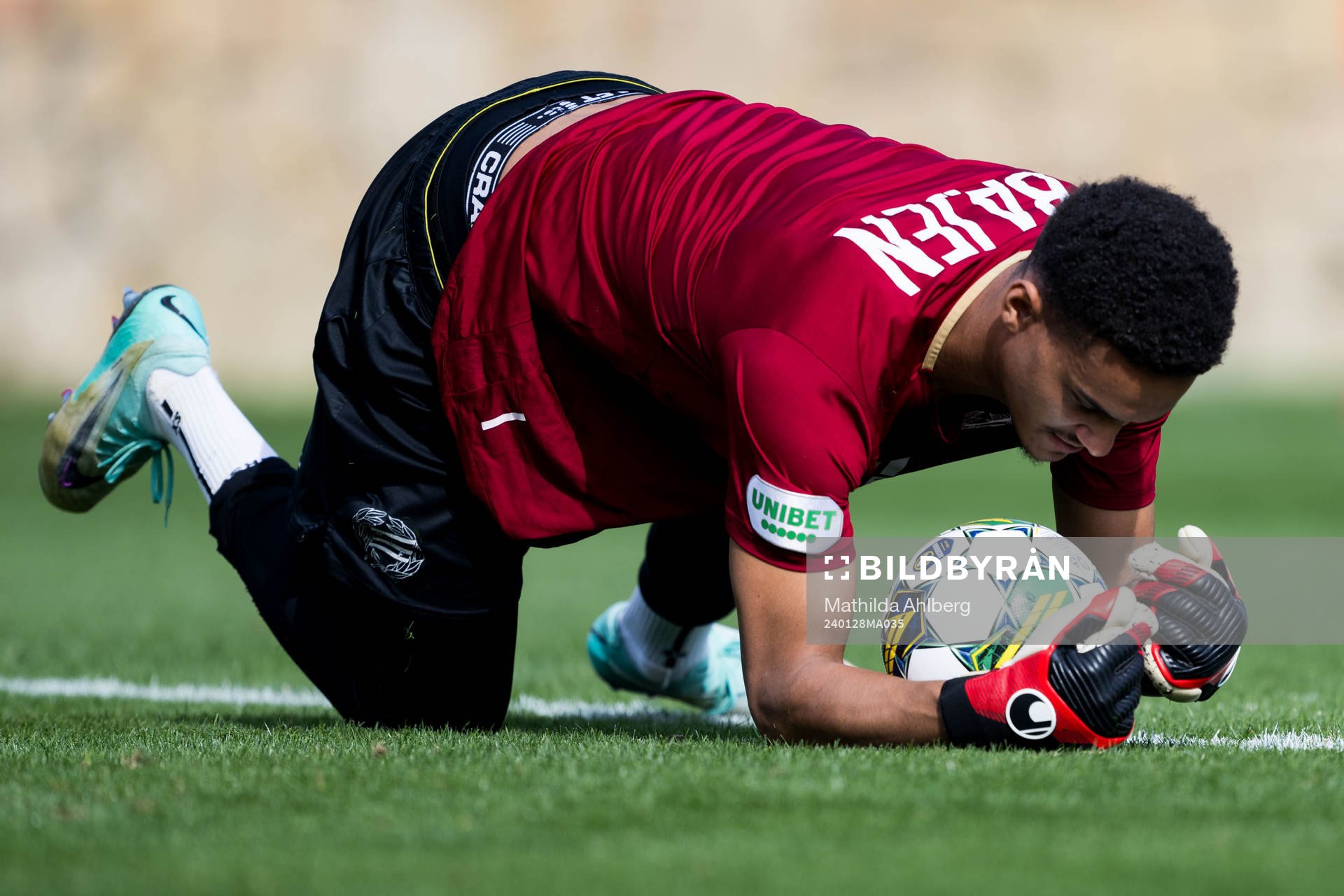 Hammarbys målvakt Oliver Dovin