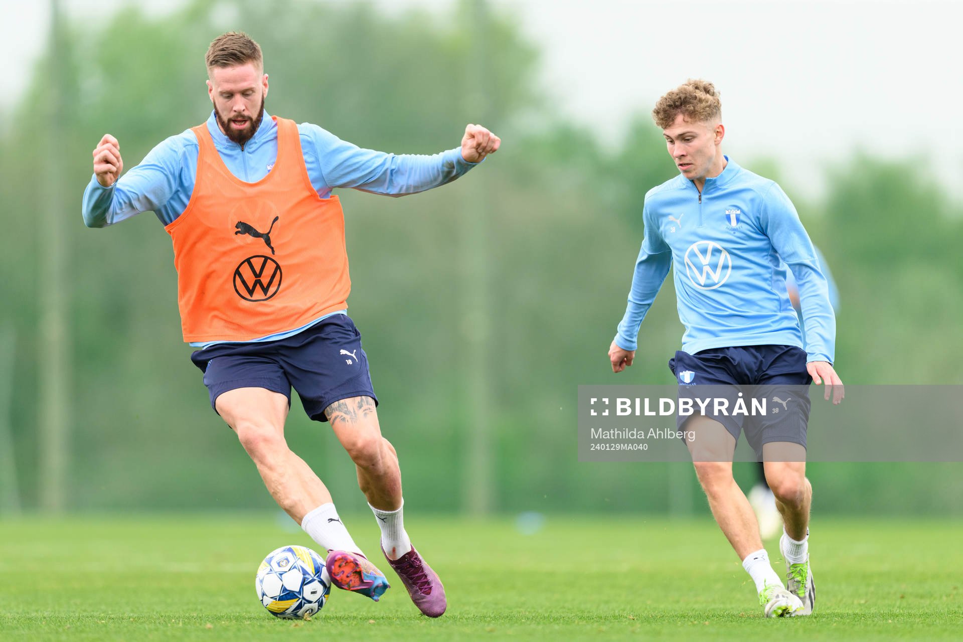 Malmö FFs Pontus Jansson och Hugo Bolin