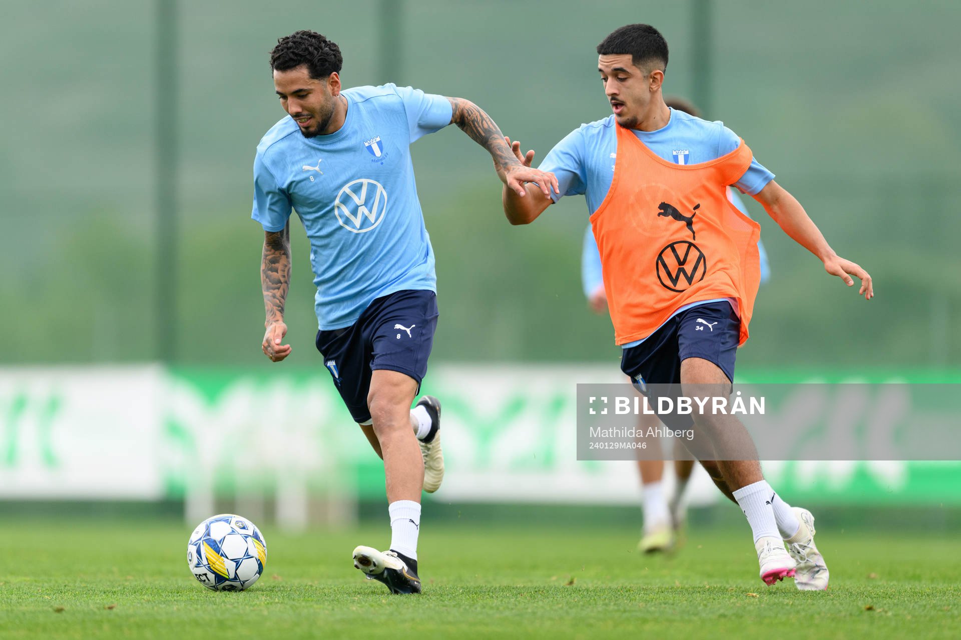 Malmö FFs Sergio Pena och Zakaria Loukili