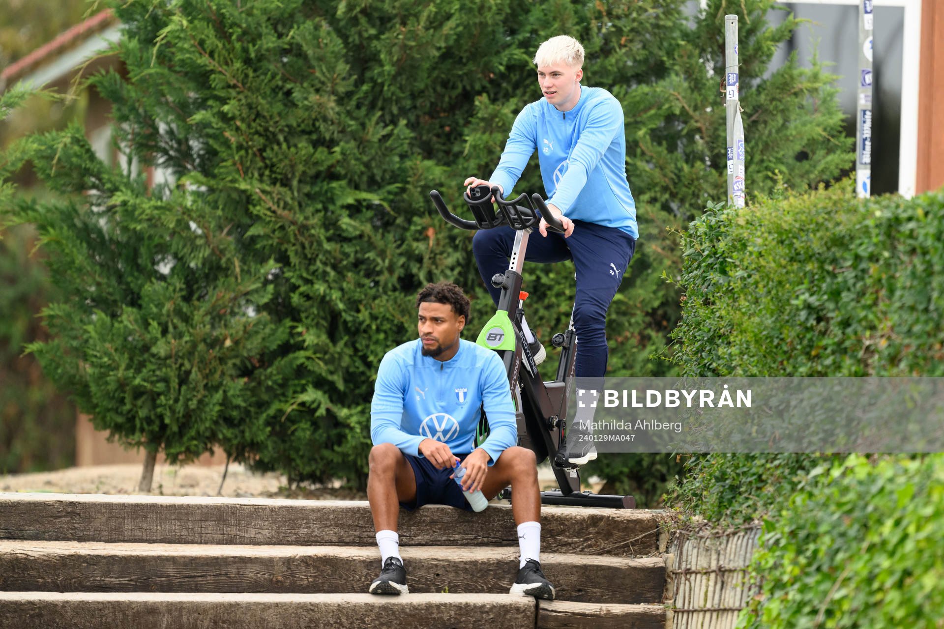 Malmö FFs Joseph Ceesay och Daniel Gudjohnsen